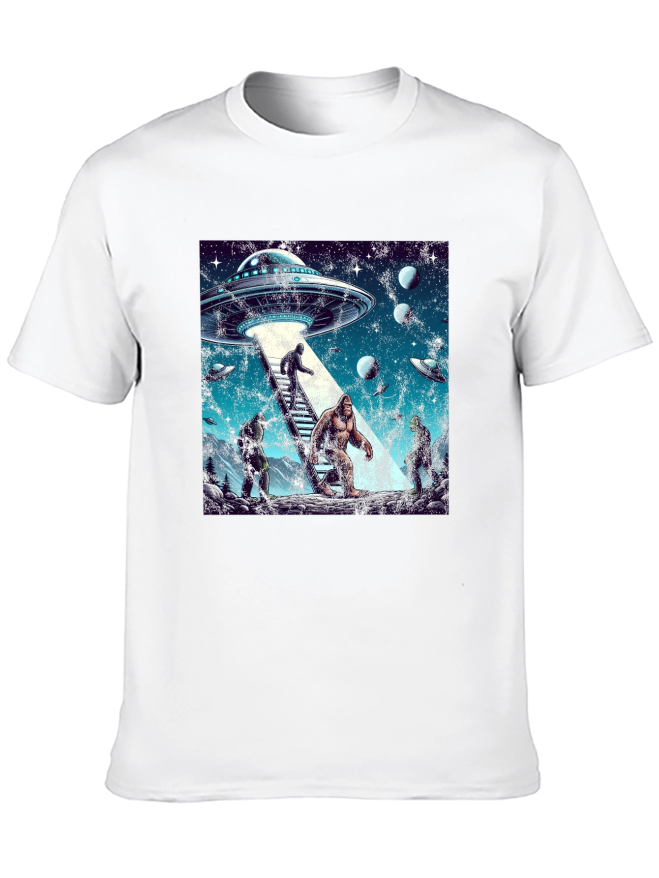 UFO Bigfoot Alien T-Shirt
