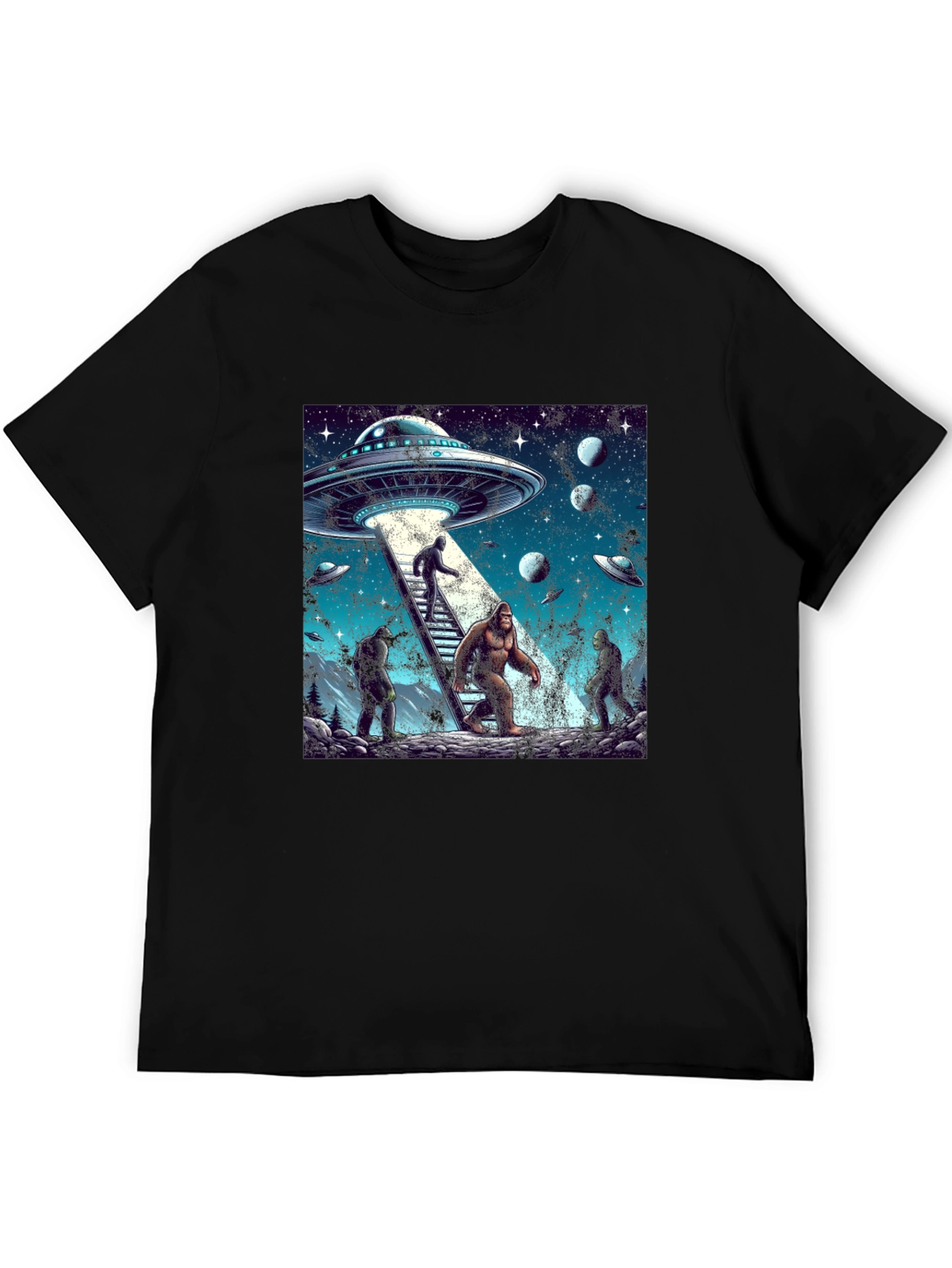 UFO Bigfoot Alien T-Shirt
