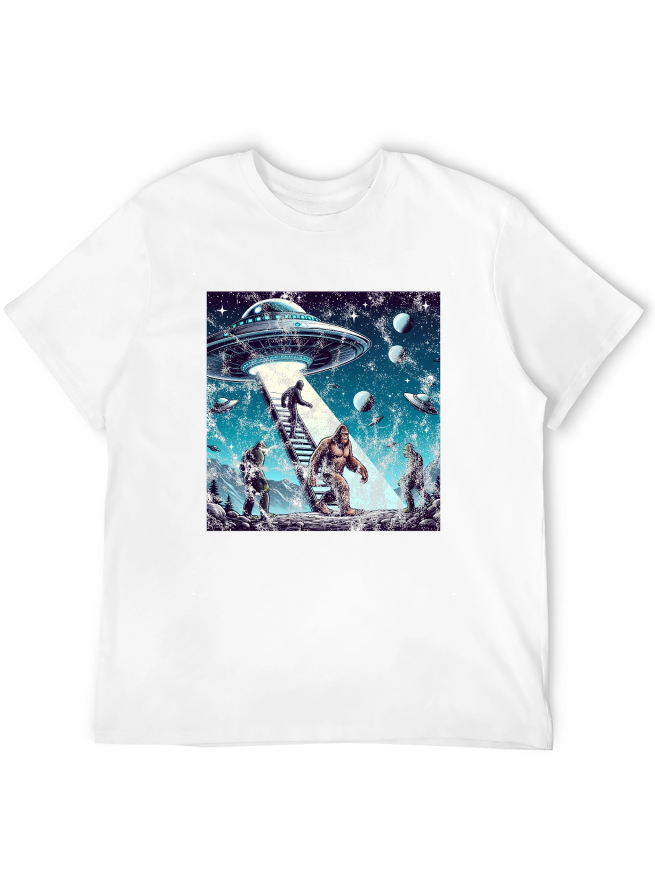 UFO Bigfoot Alien T-Shirt