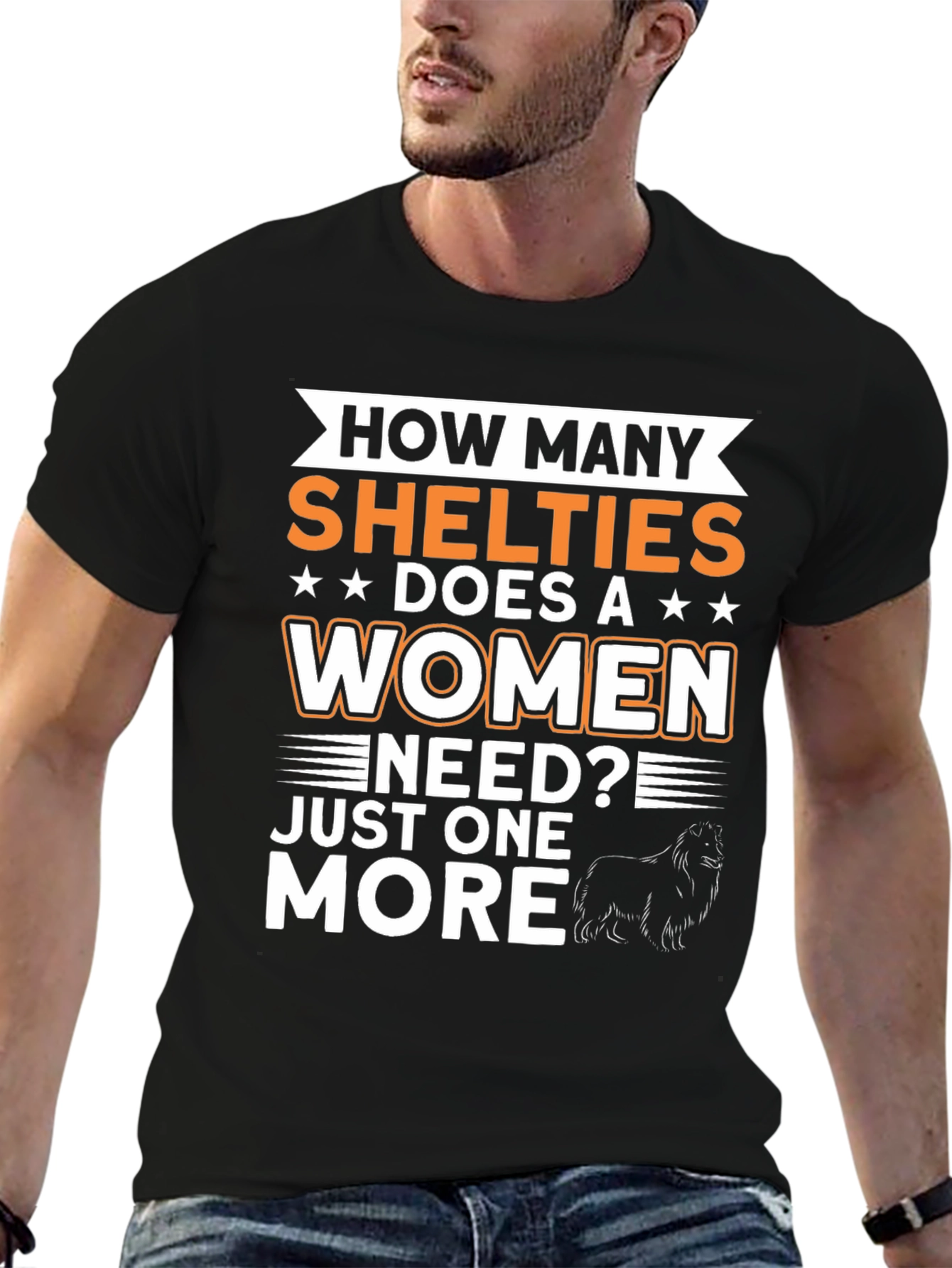 How Many Shelties Does a Woman Need T-Shirt