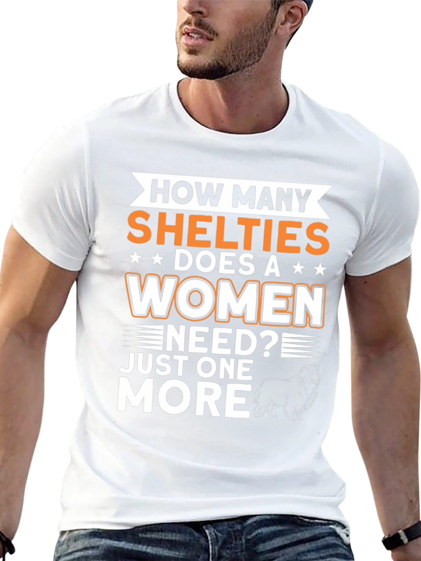 How Many Shelties Does a Woman Need T-Shirt