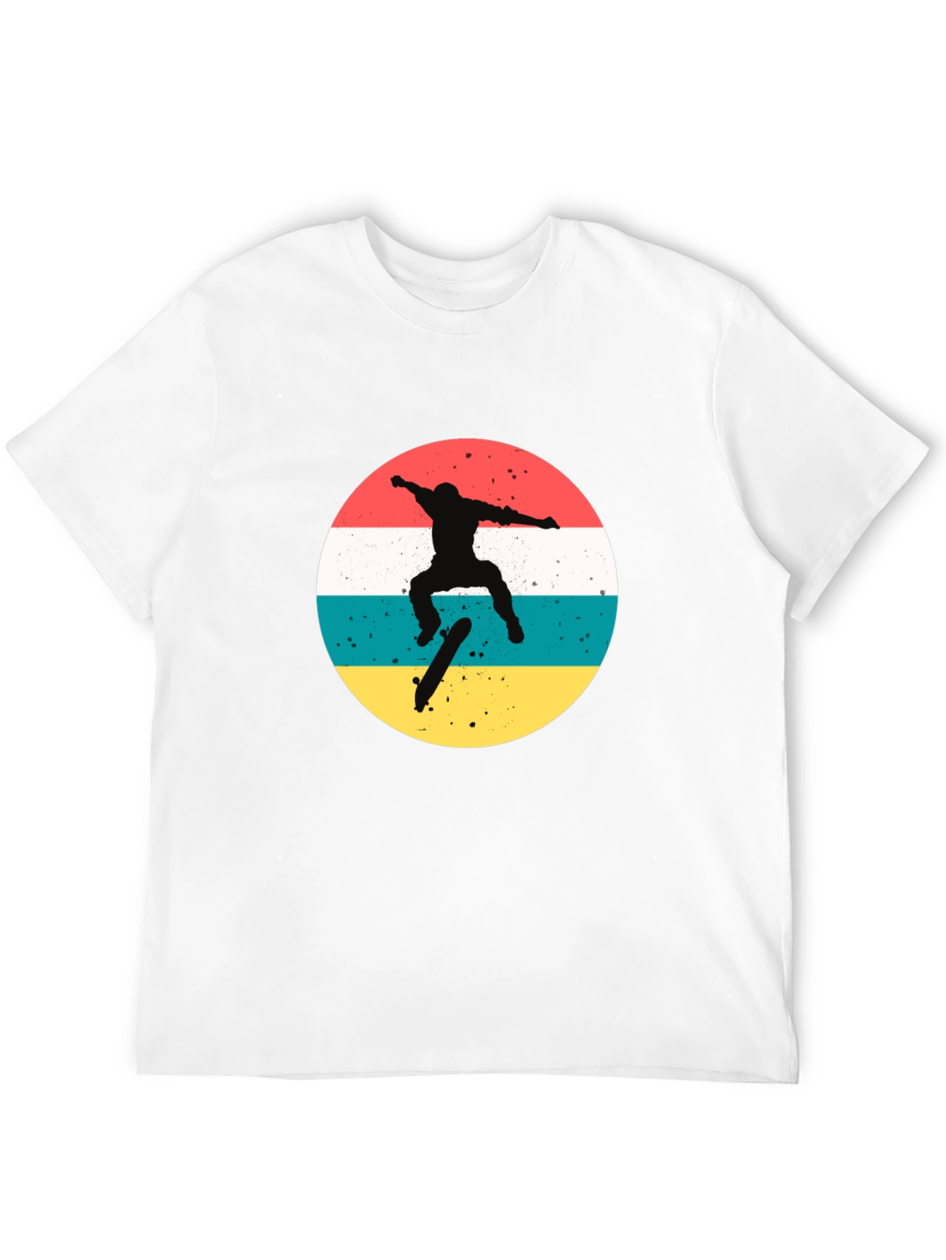 Retro Skater Graphic T-Shirt - Black