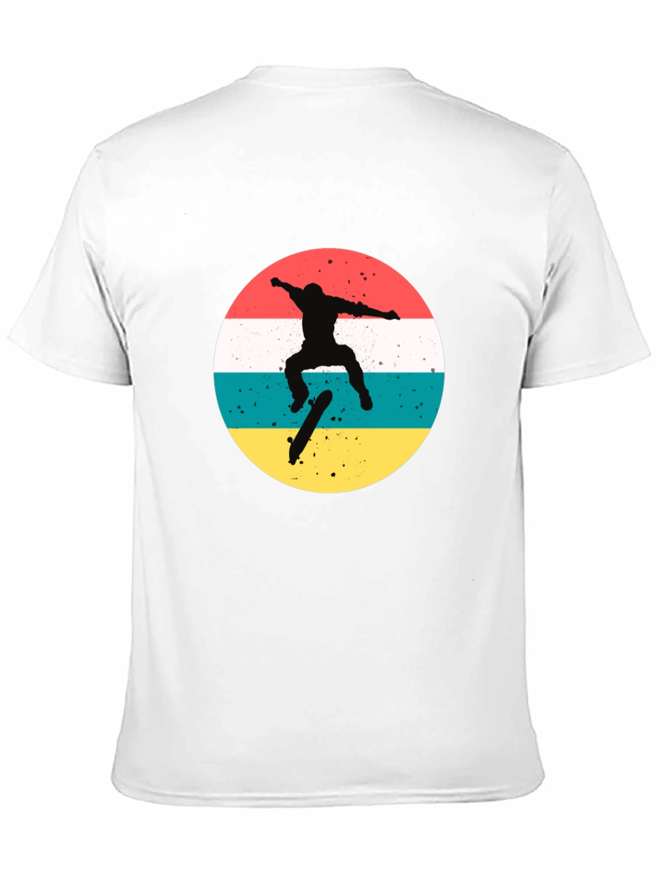 Retro Skater Graphic T-Shirt - Black