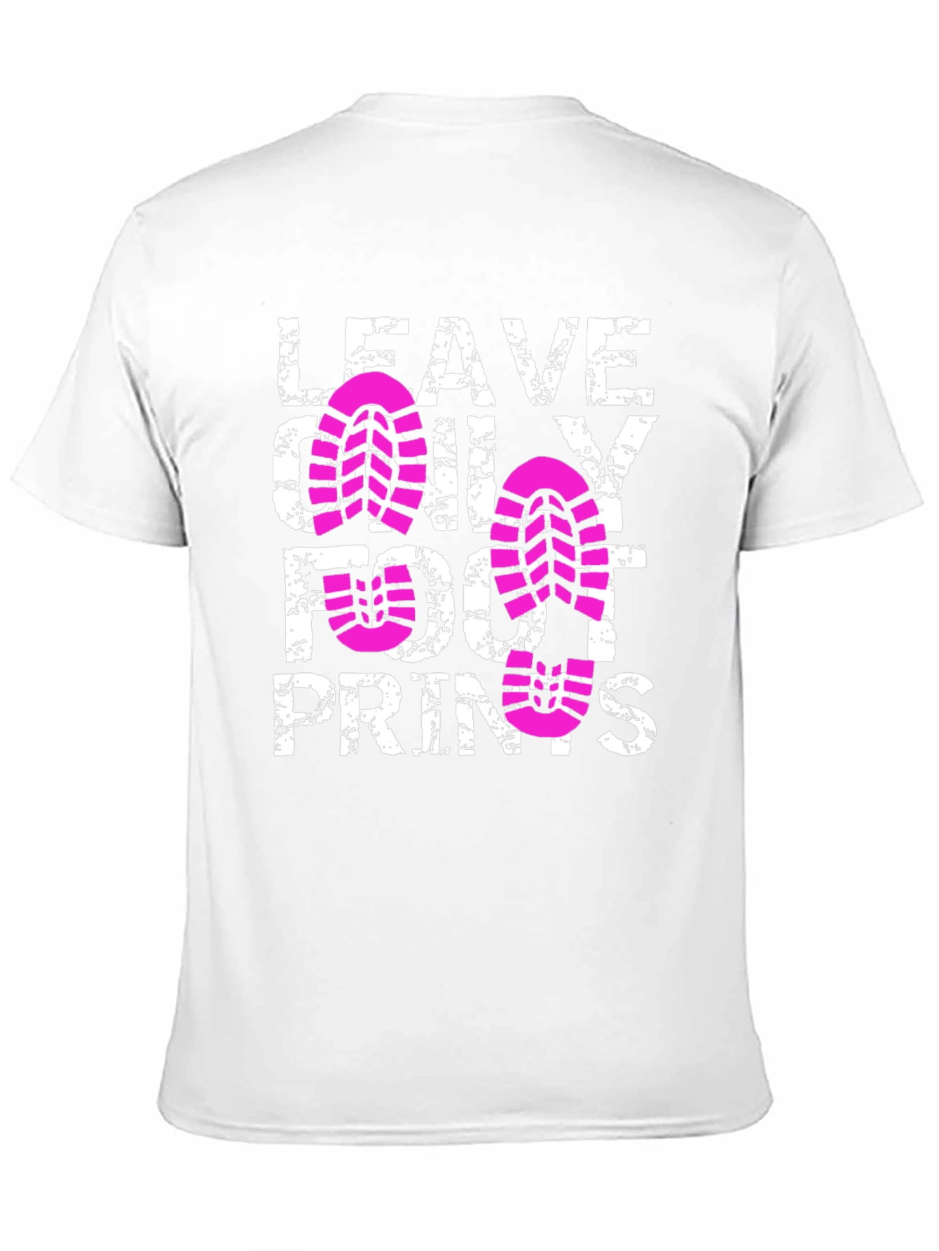 Leave Only Footprints Black T-Shirt