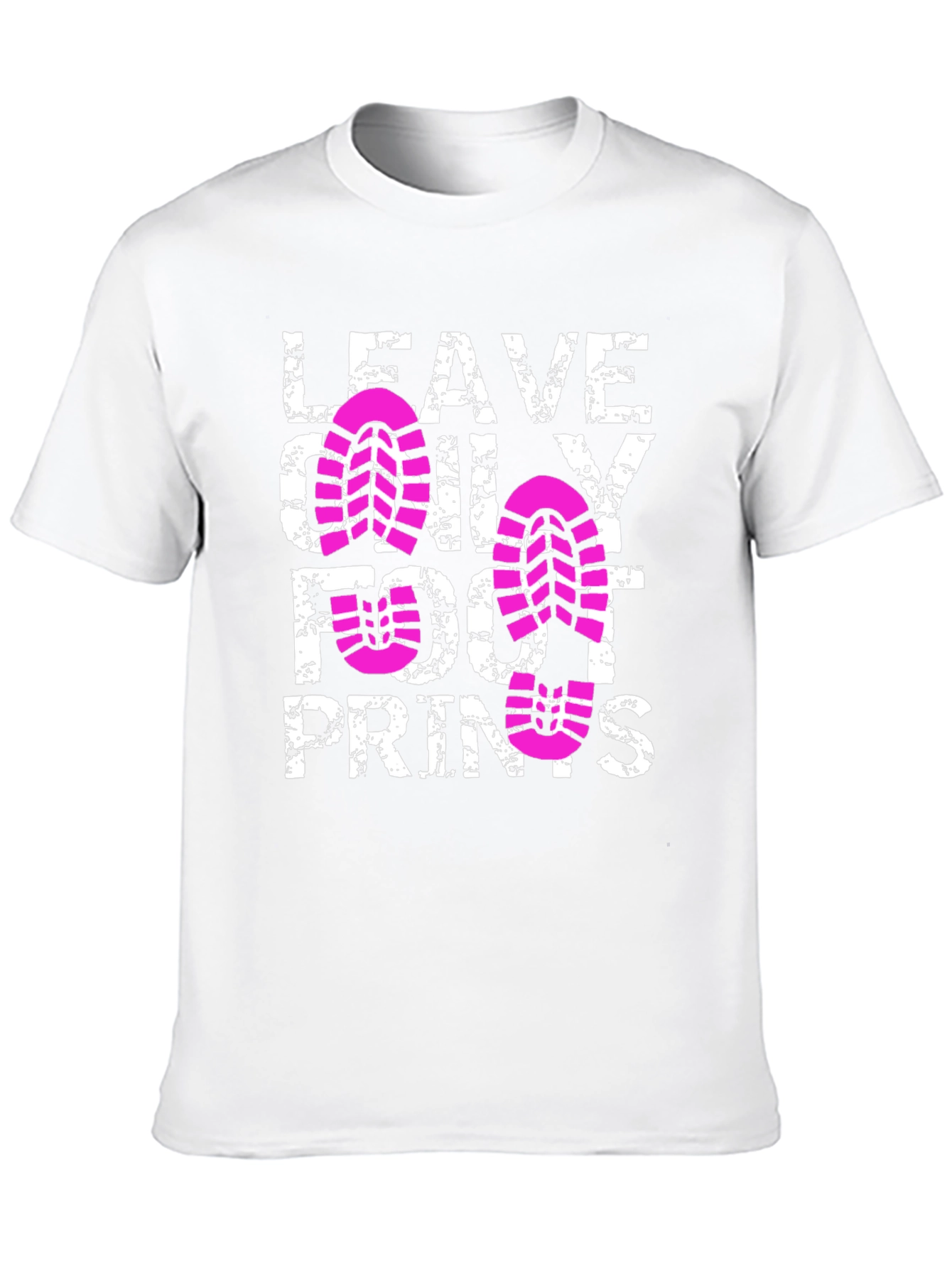 Leave Only Footprints Black T-Shirt