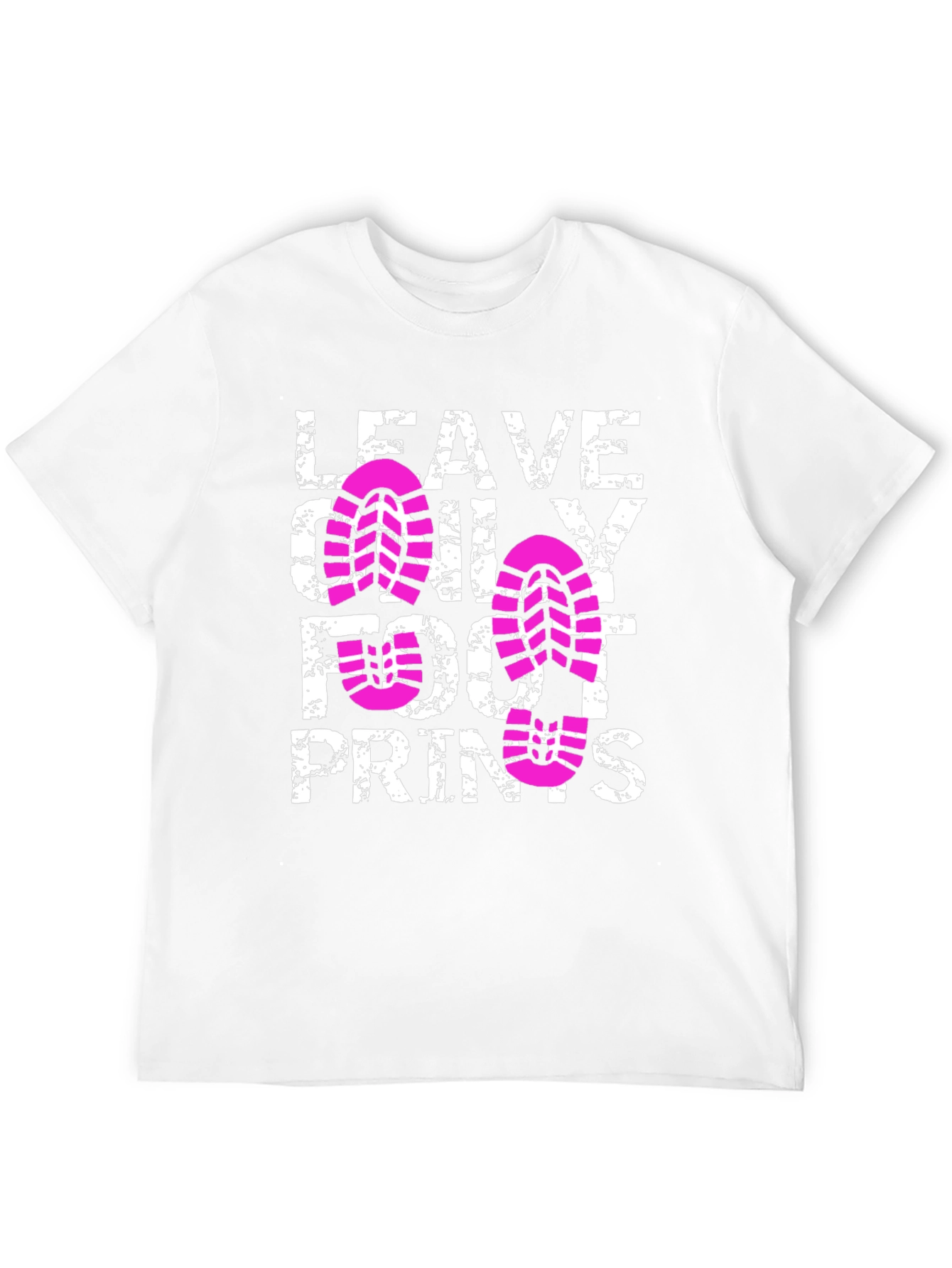 Leave Only Footprints Black T-Shirt