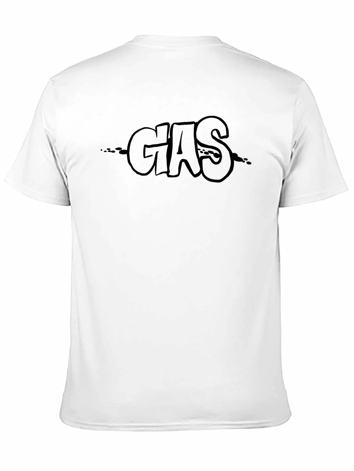 GAS Graphic Print T-Shirt - Black Crew Neck Tee