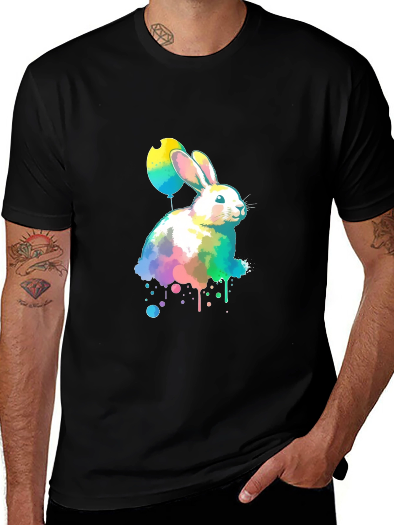 Watercolor Easter Bunny T-Shirt