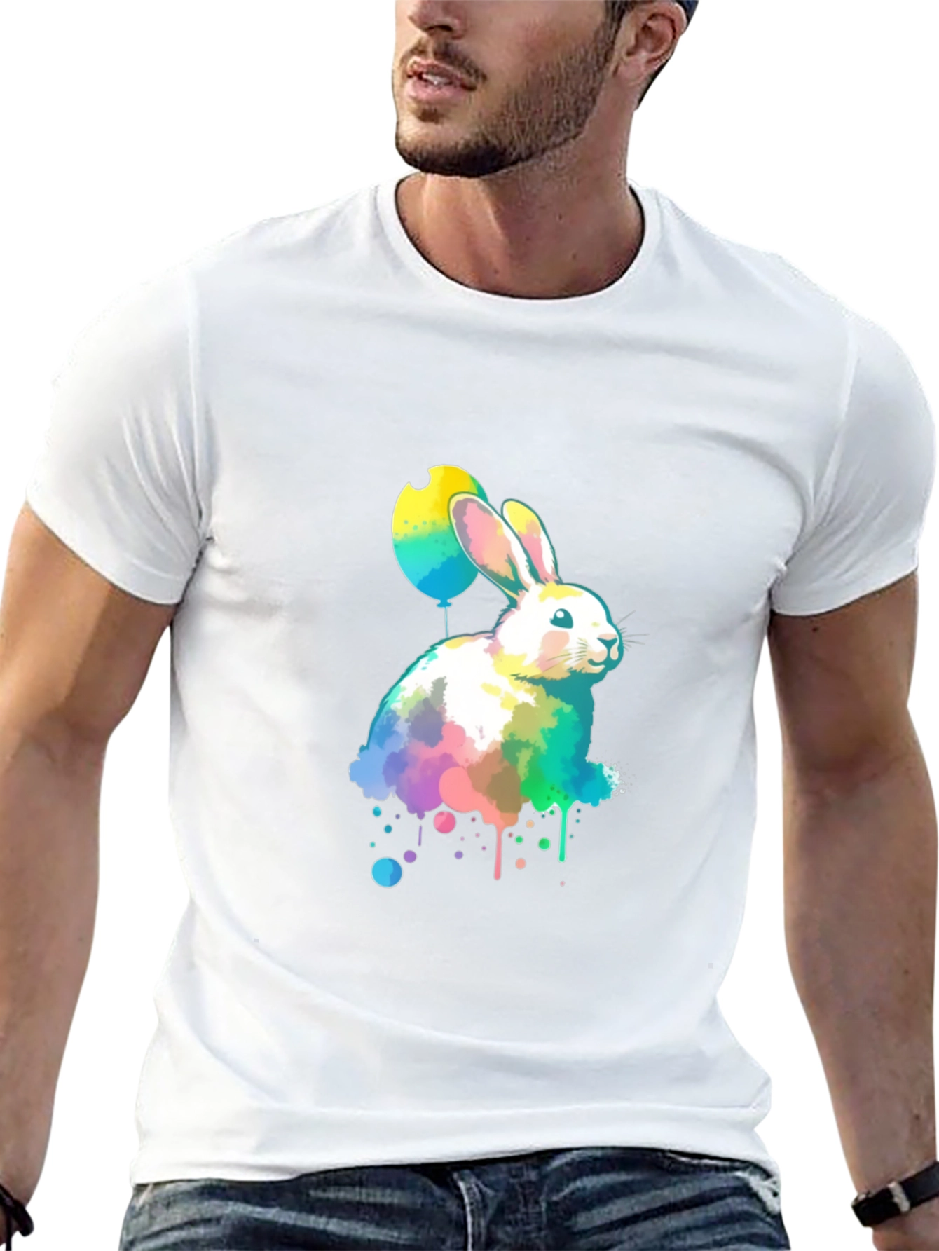 Watercolor Easter Bunny T-Shirt