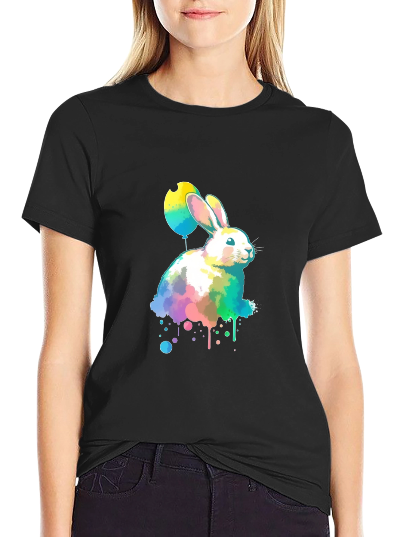 Watercolor Easter Bunny T-Shirt