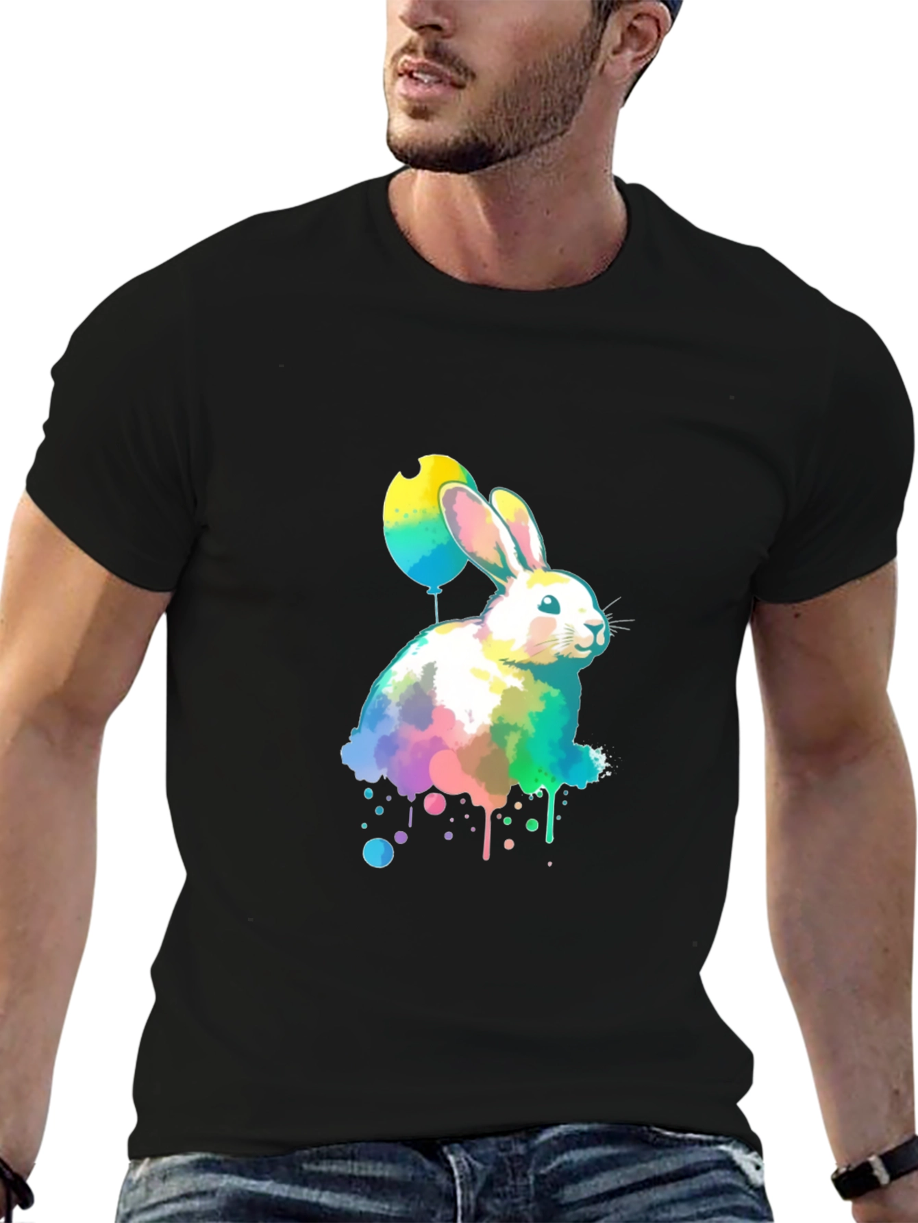 Watercolor Easter Bunny T-Shirt