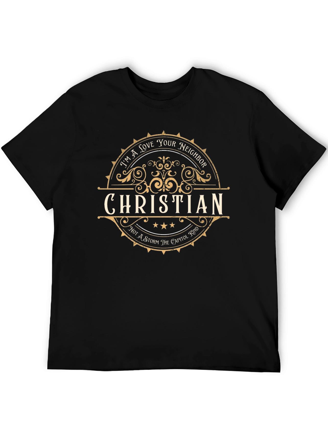 Im a Love Your Neighbor Christian Black T-Shirt