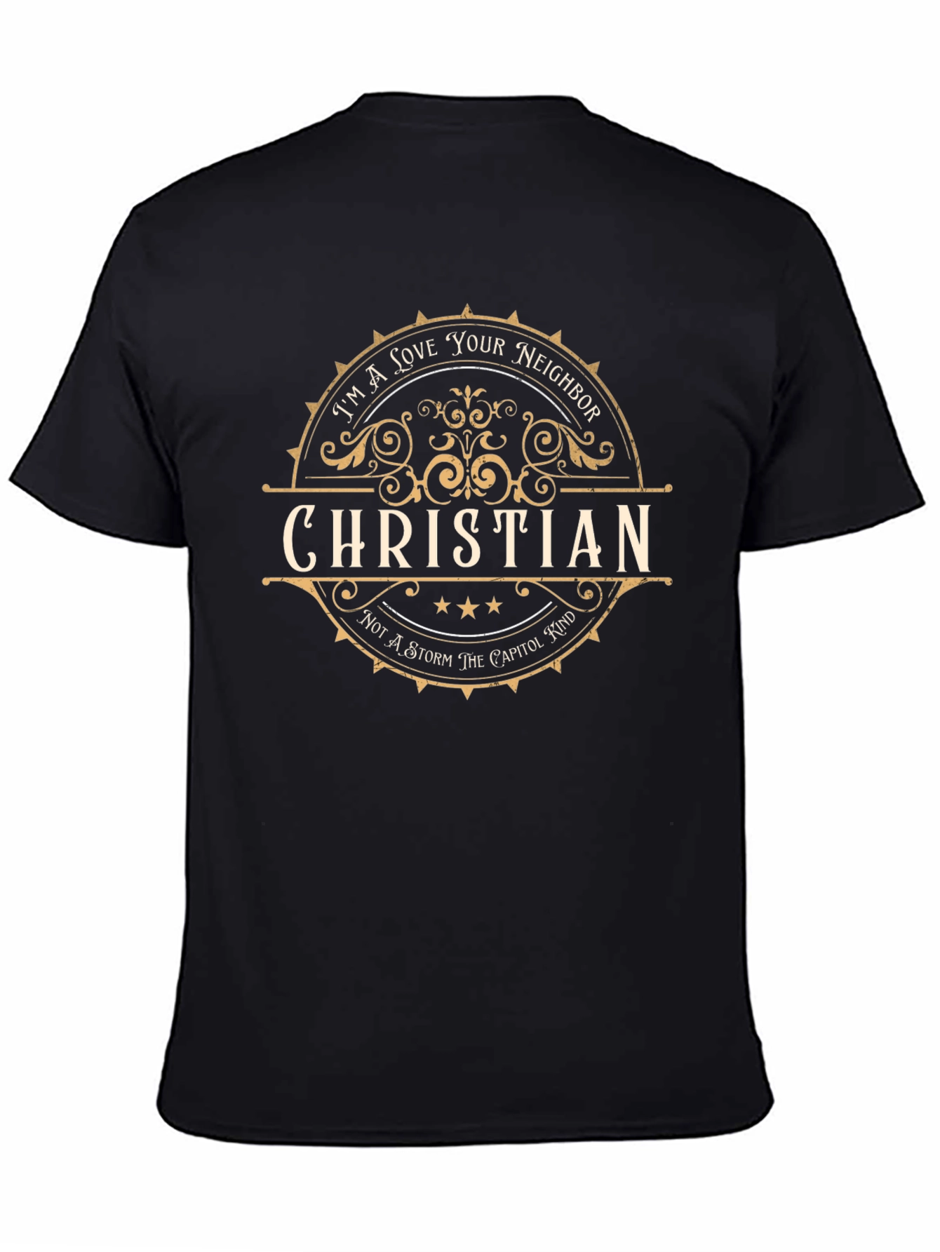 Im a Love Your Neighbor Christian Black T-Shirt