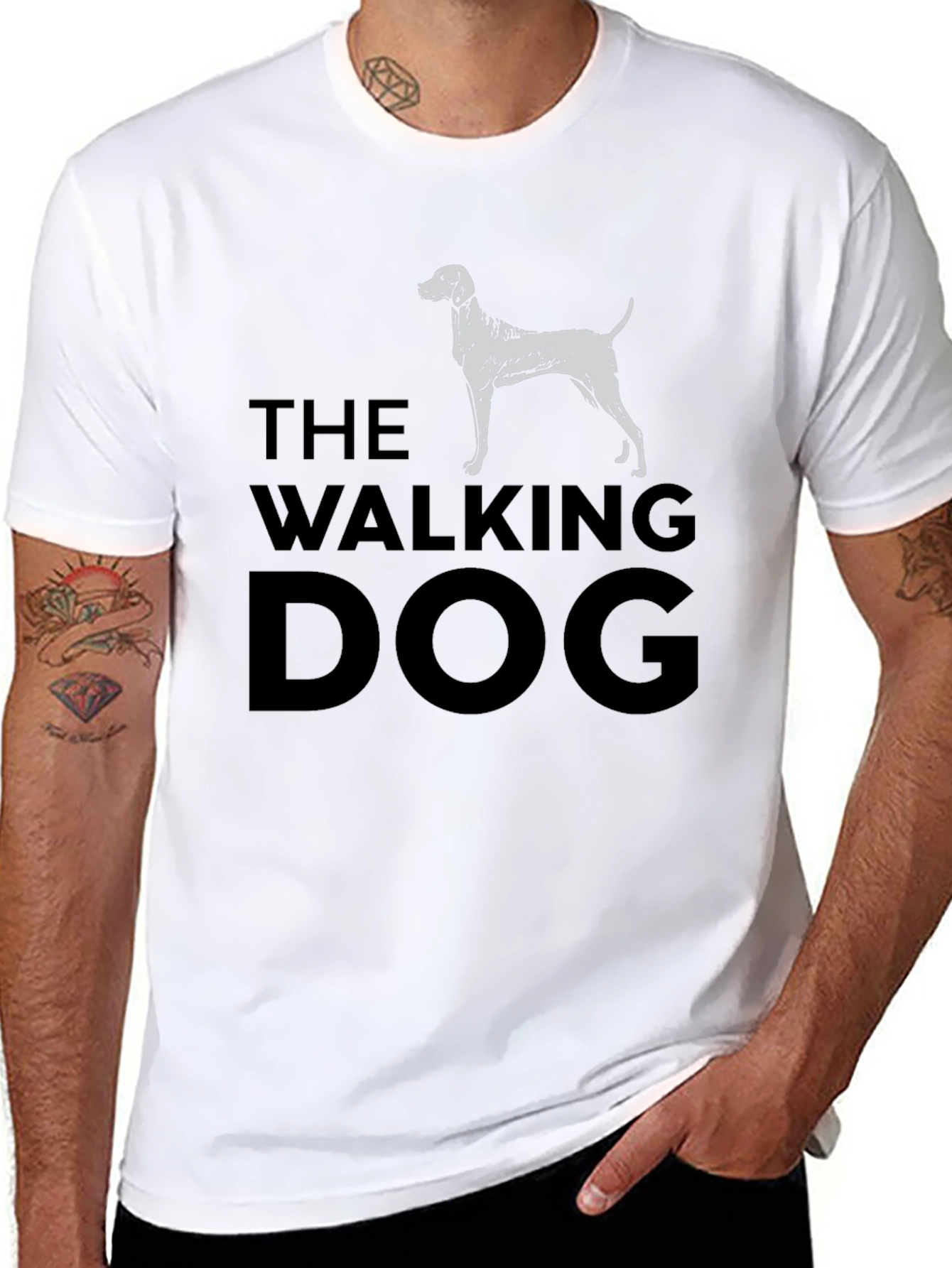 The Walking Dog Graphic Tee - Black