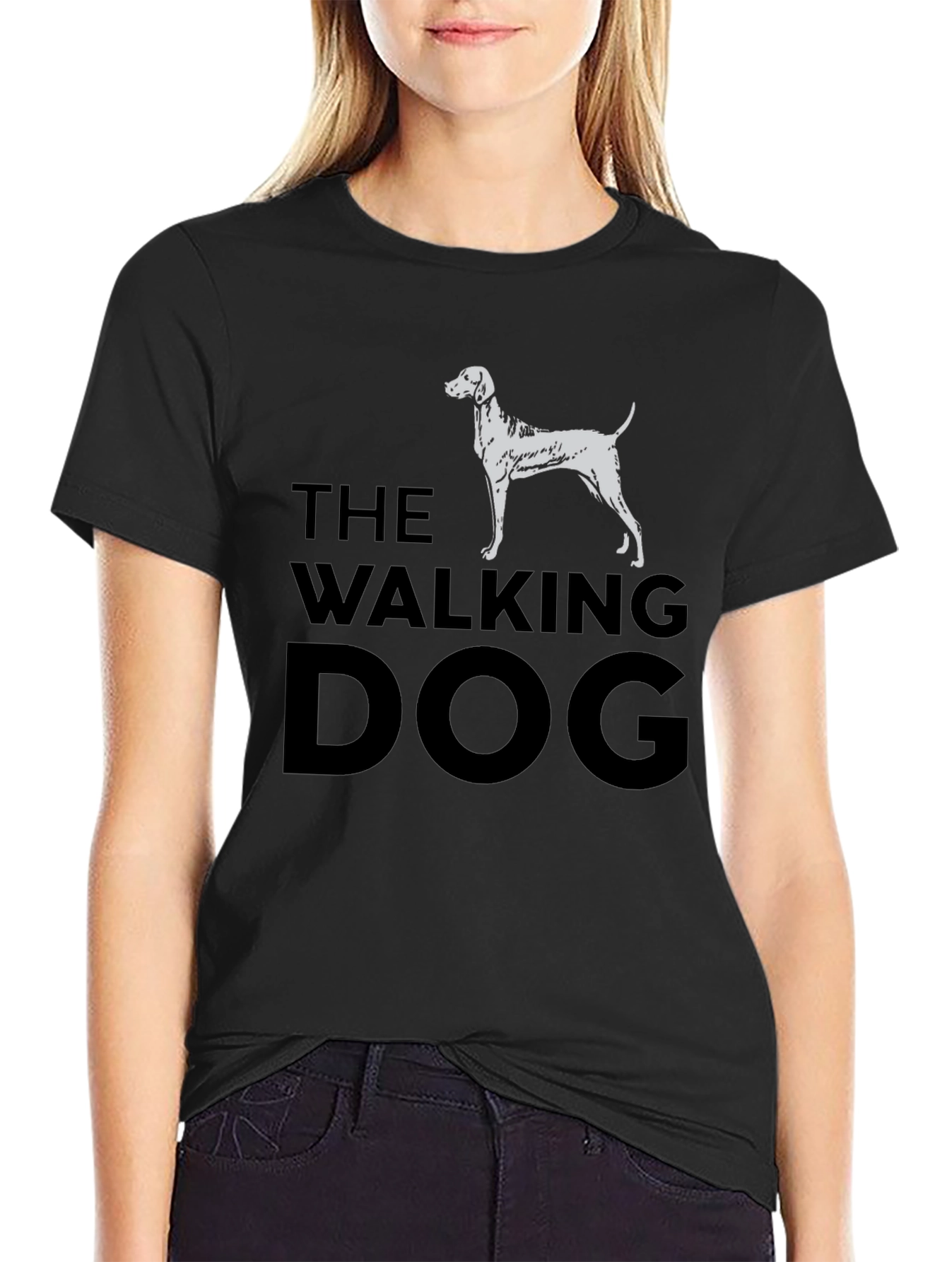 The Walking Dog Graphic Tee - Black