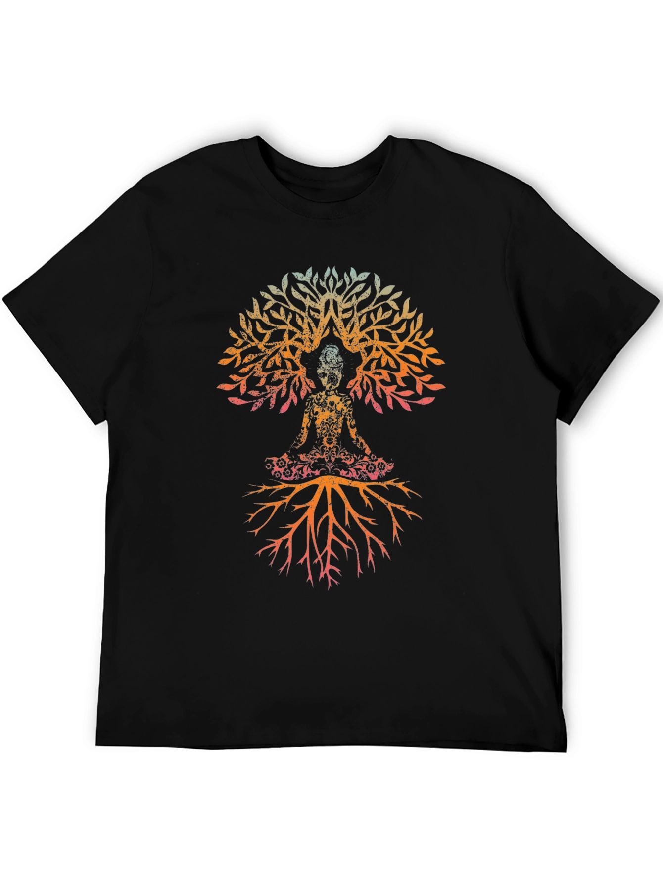 Tree of Life Yoga Black T-Shirt