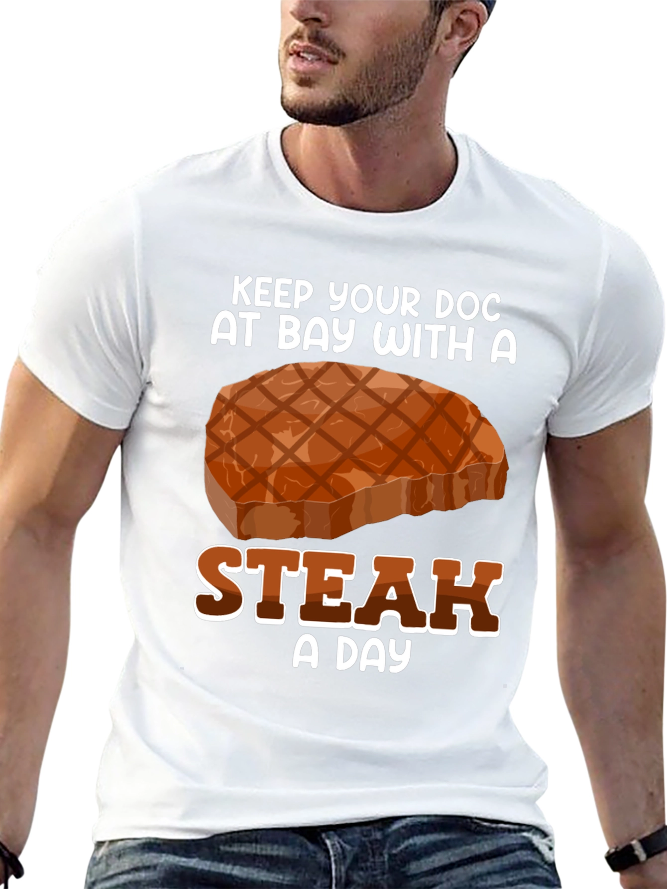 Keep Your Doc Away Steak T-Shirt