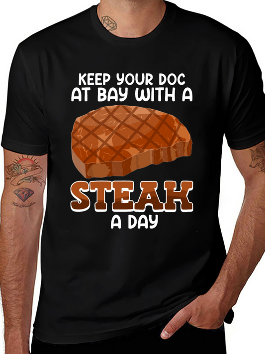 Keep Your Doc Away Steak T-Shirt