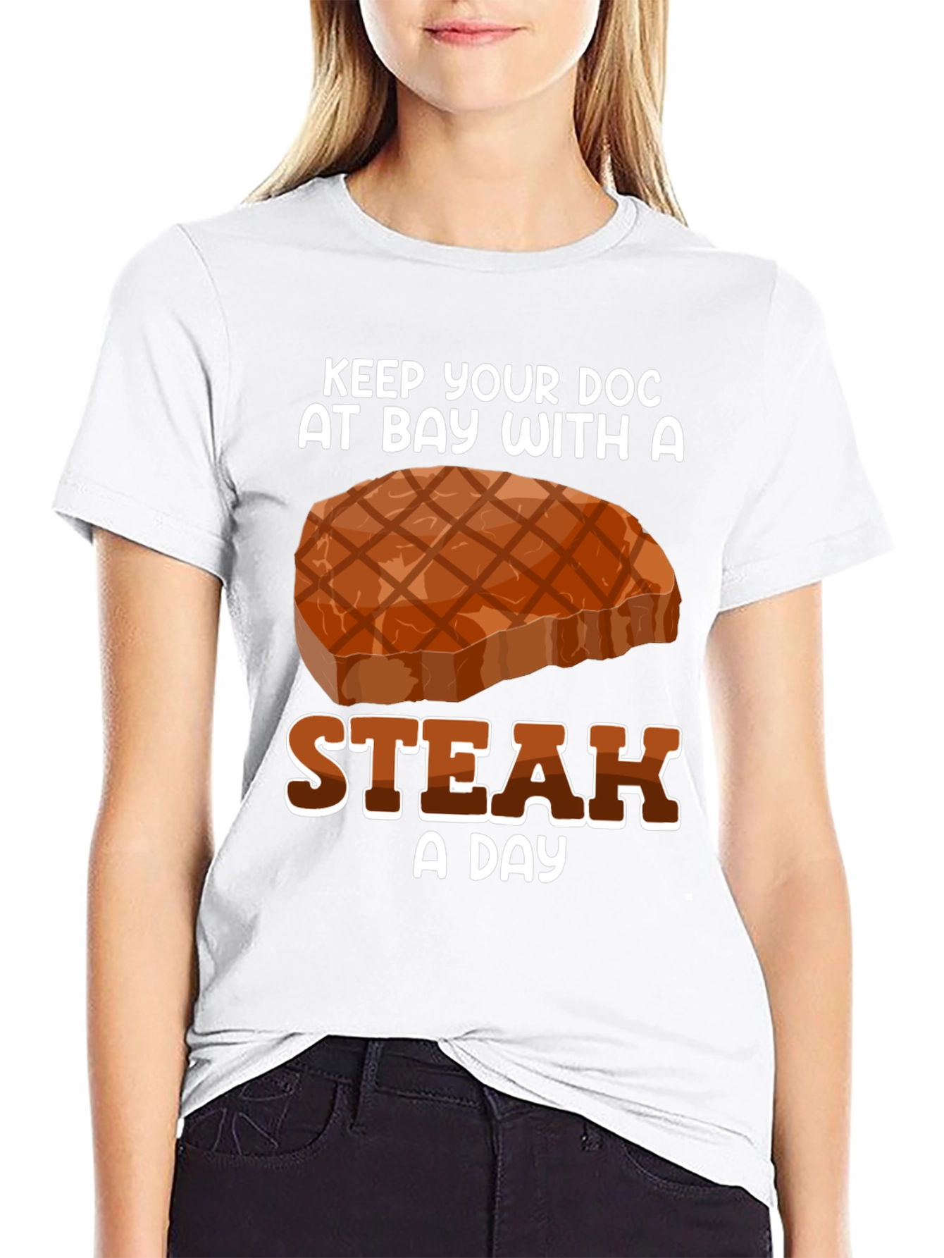 Keep Your Doc Away Steak T-Shirt