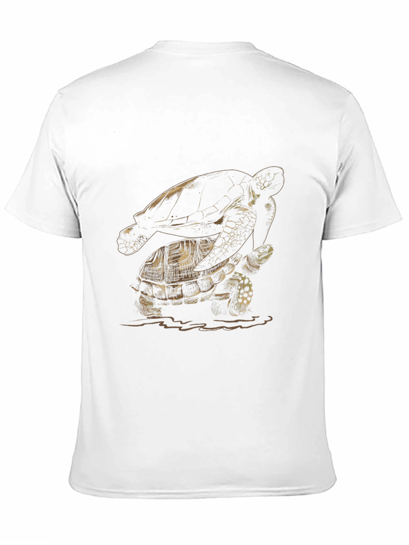 Black Turtle Graphic Tee - Nature Inspired Design