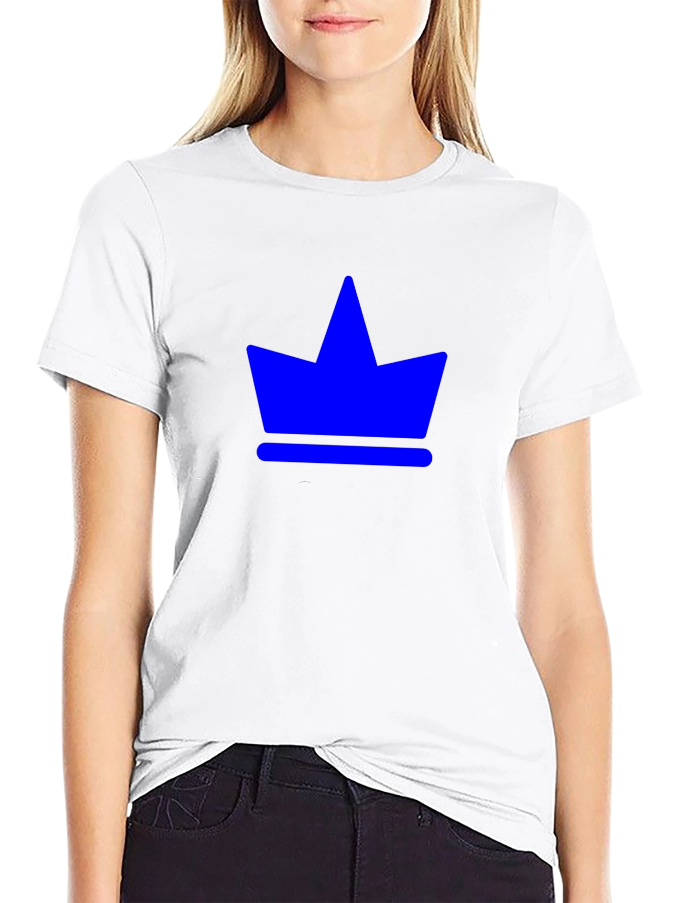 Crown Graphic Tee - Royal Blue