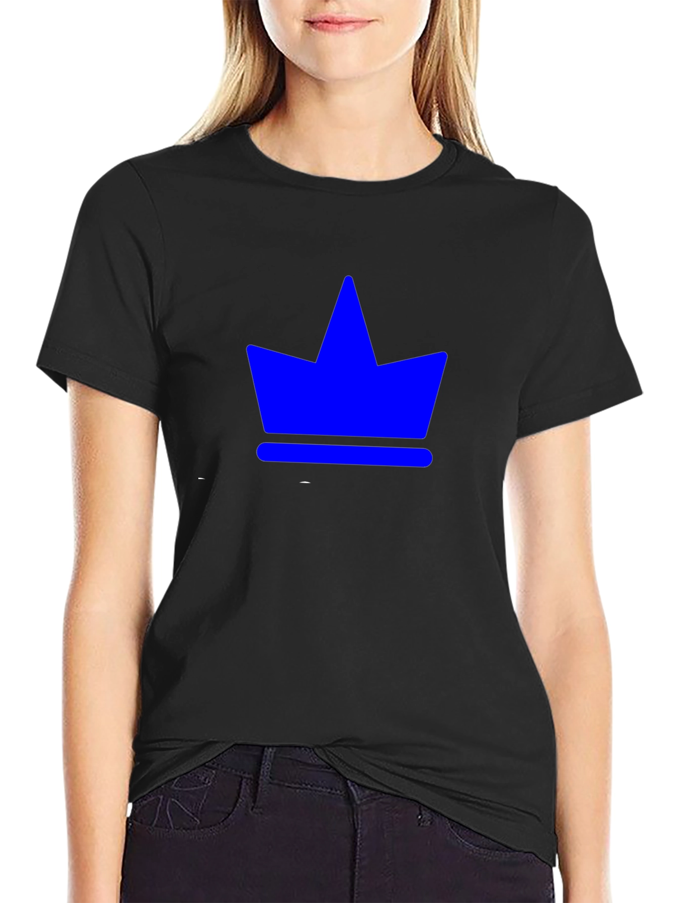 Crown Graphic Tee - Royal Blue