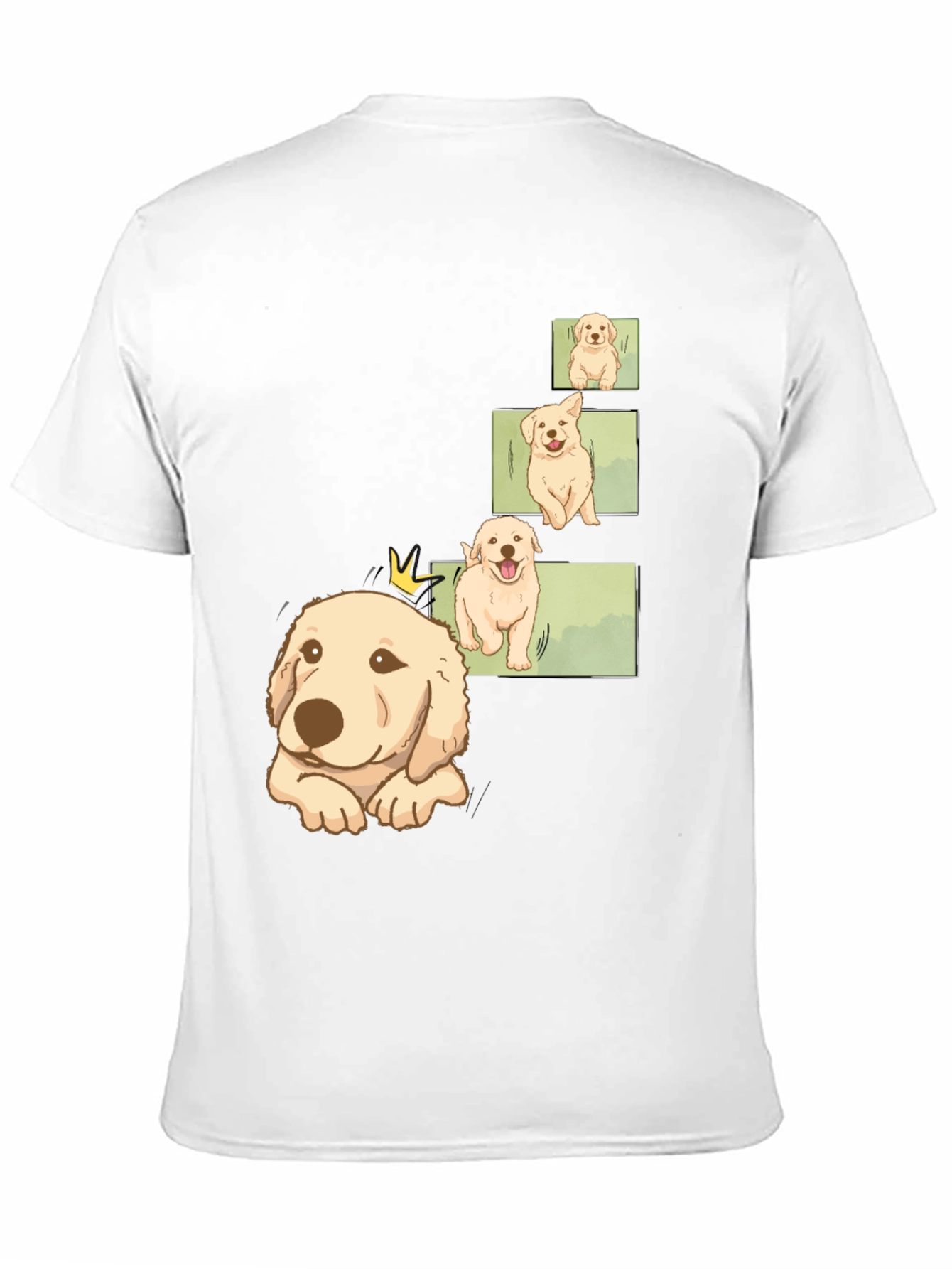 Mens Black Puppy Evolution Graphic Tee