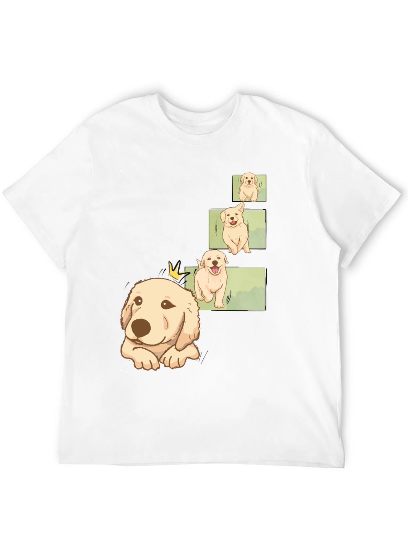 Mens Black Puppy Evolution Graphic Tee