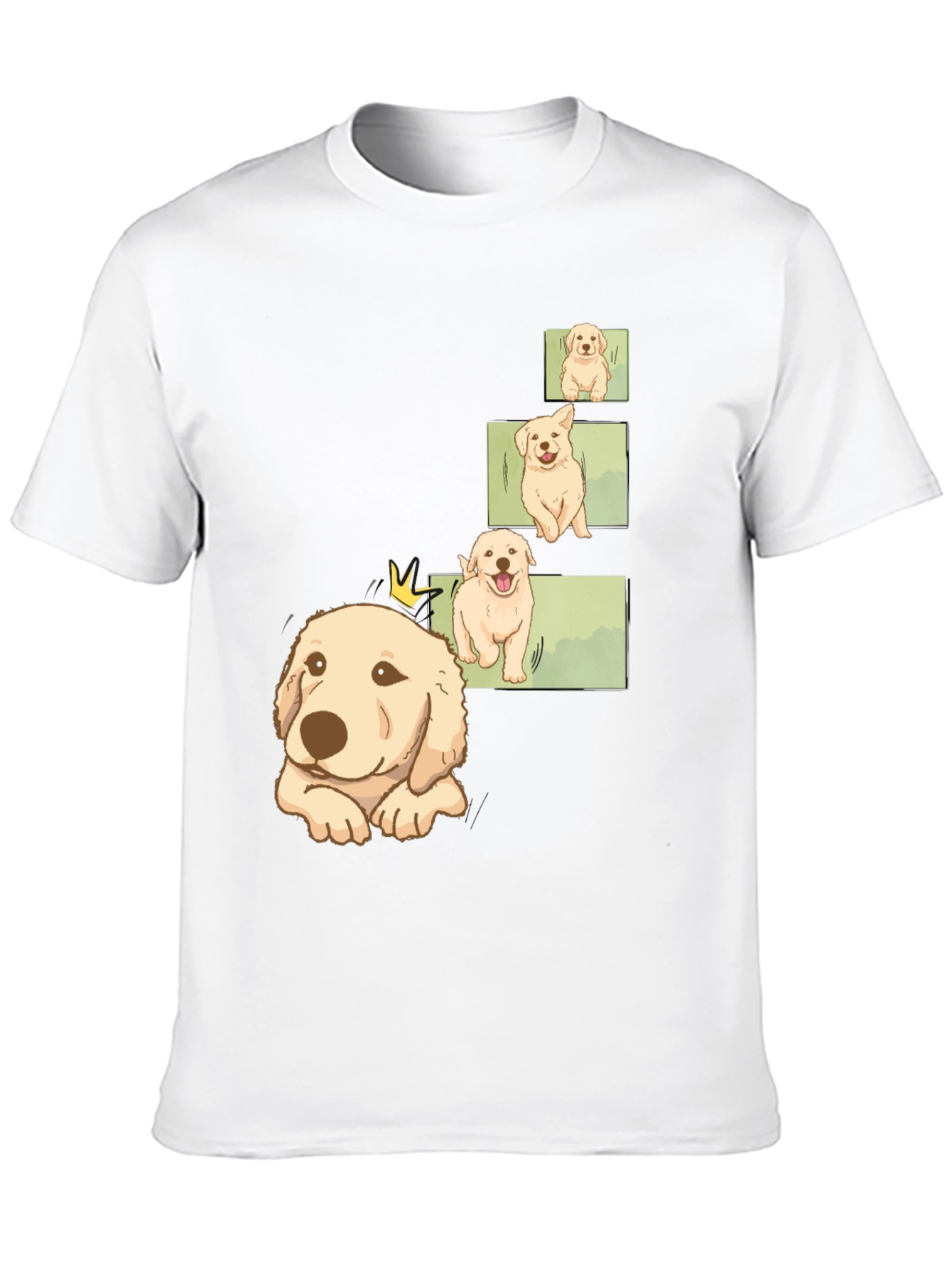 Mens Black Puppy Evolution Graphic Tee