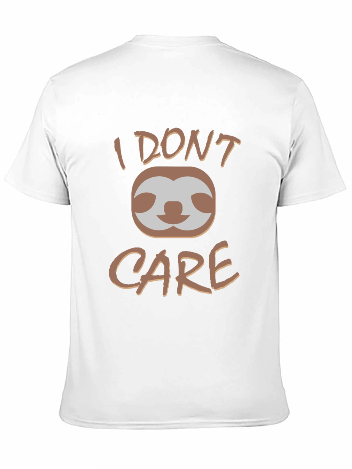 I Dont Care Sloth Graphic Tee - Black