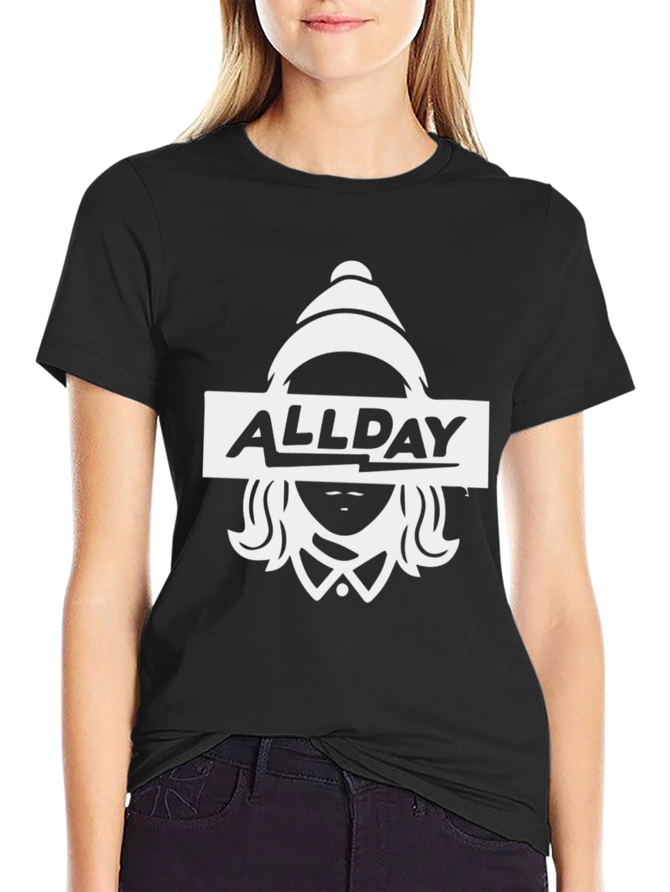 AllDay Black Graphic T-Shirt