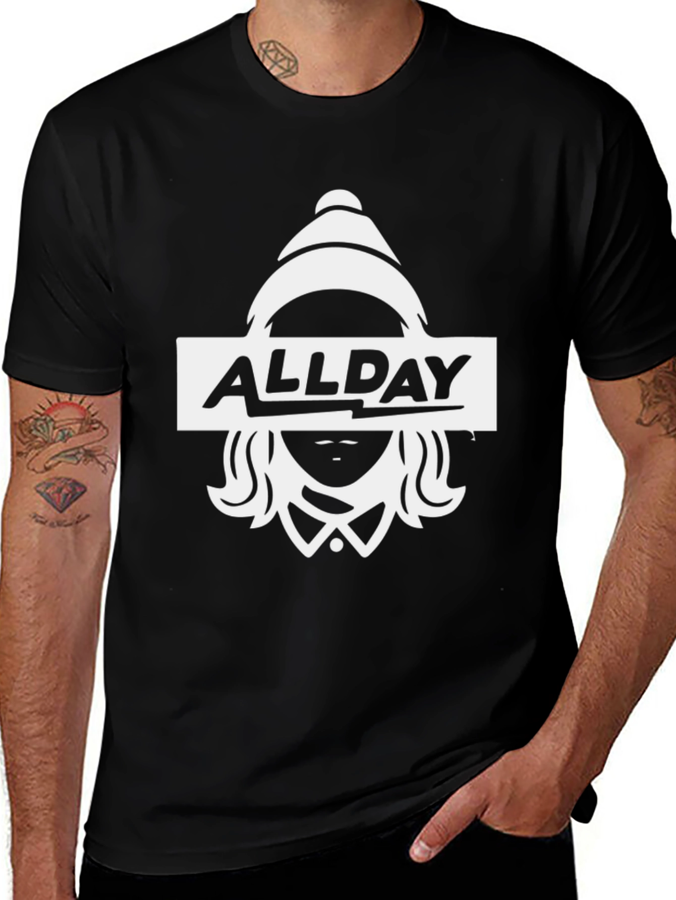 AllDay Black Graphic T-Shirt