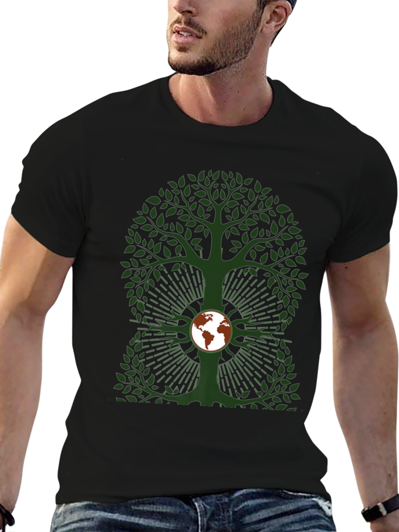 Earth Tree Graphic Tee - Eco-Friendly Design