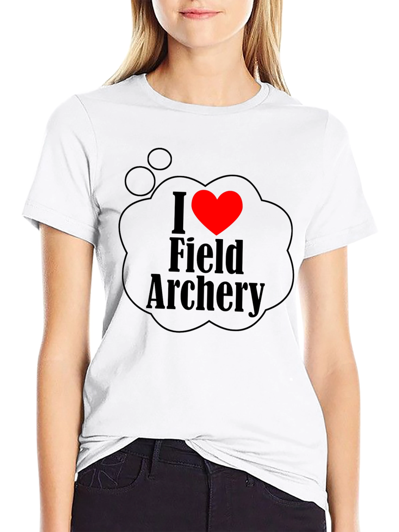I Heart Field Archery T-Shirt - Black