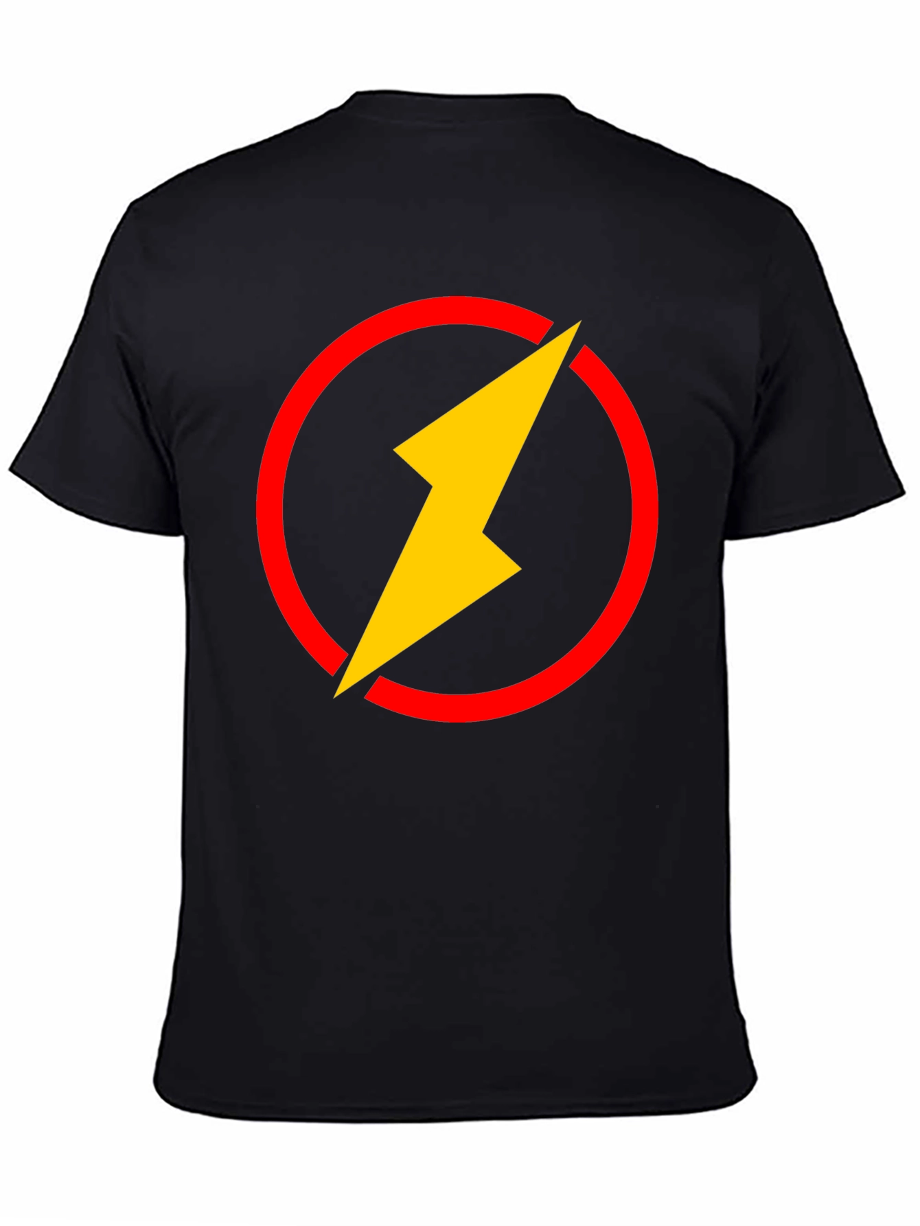 Flash Logo Black T-Shirt - Graphic Tee