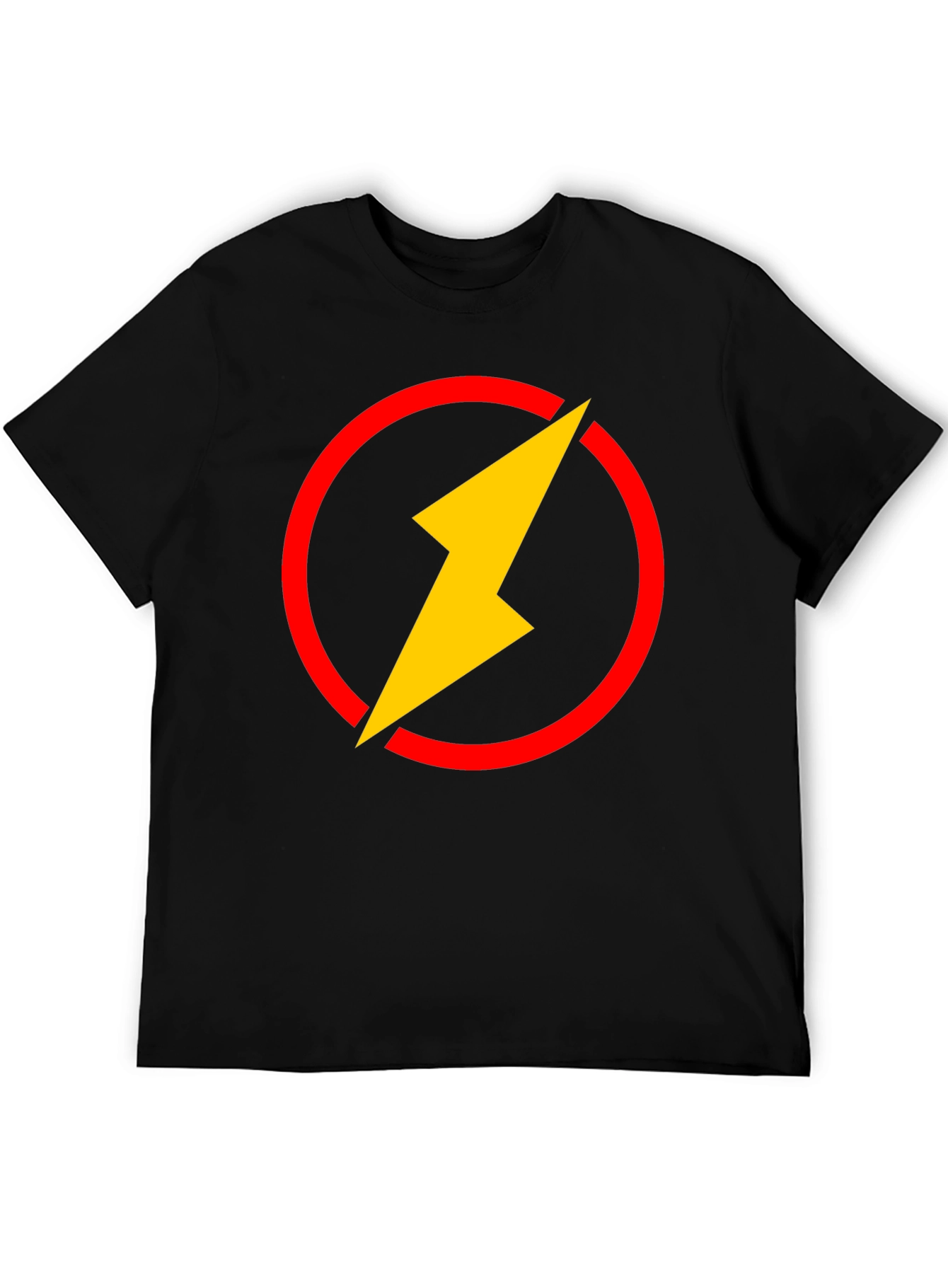 Flash Logo Black T-Shirt - Graphic Tee