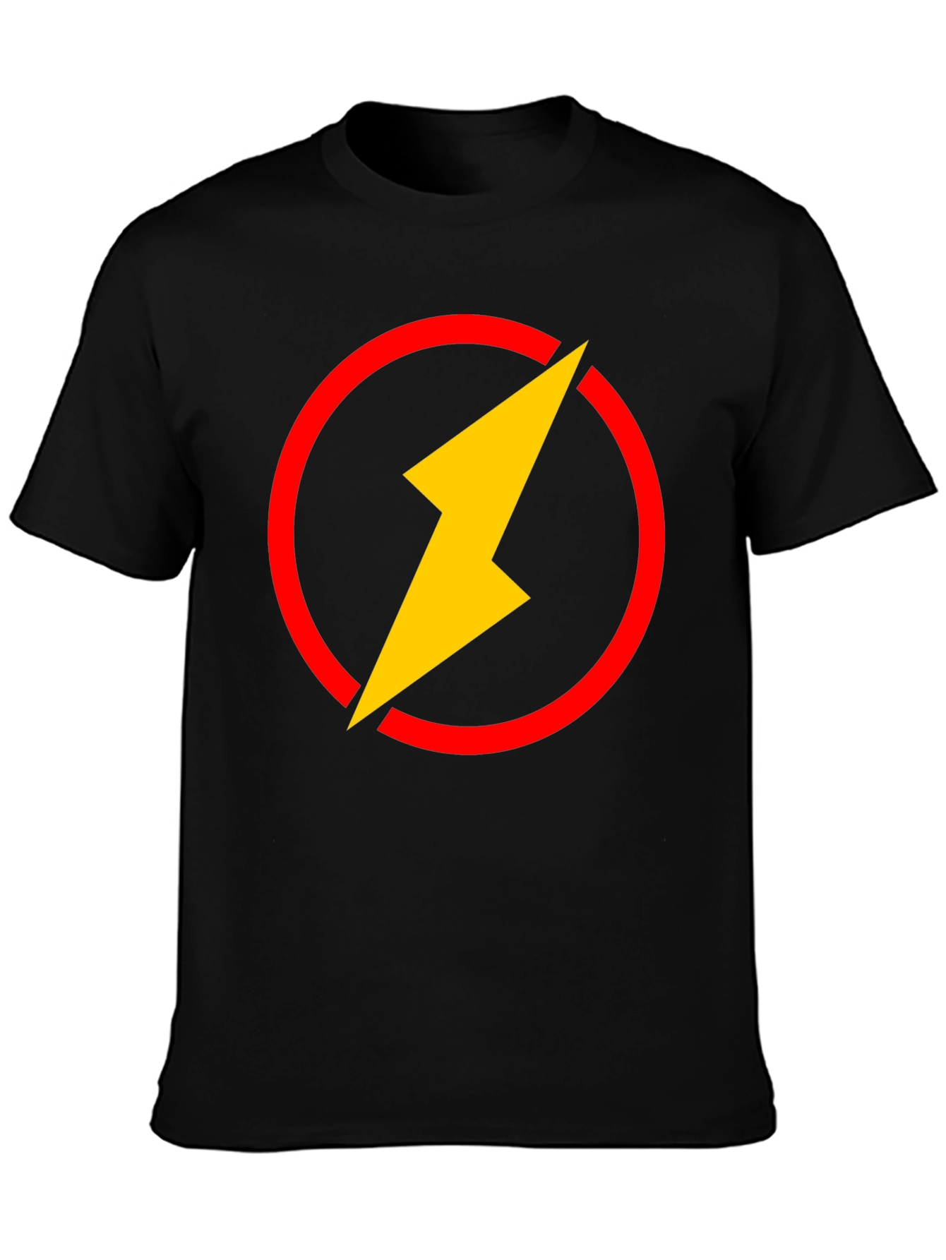 Flash Logo Black T-Shirt - Graphic Tee