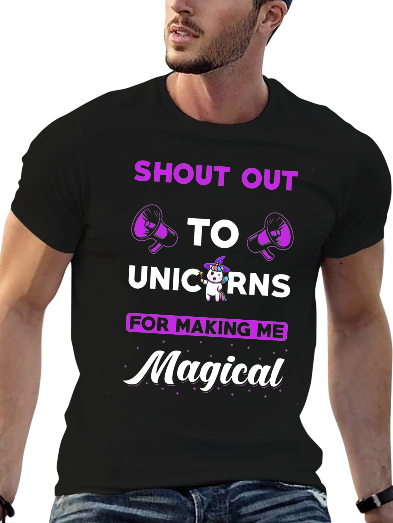 Unicorn Magical T-Shirt Novelty Graphic Tee