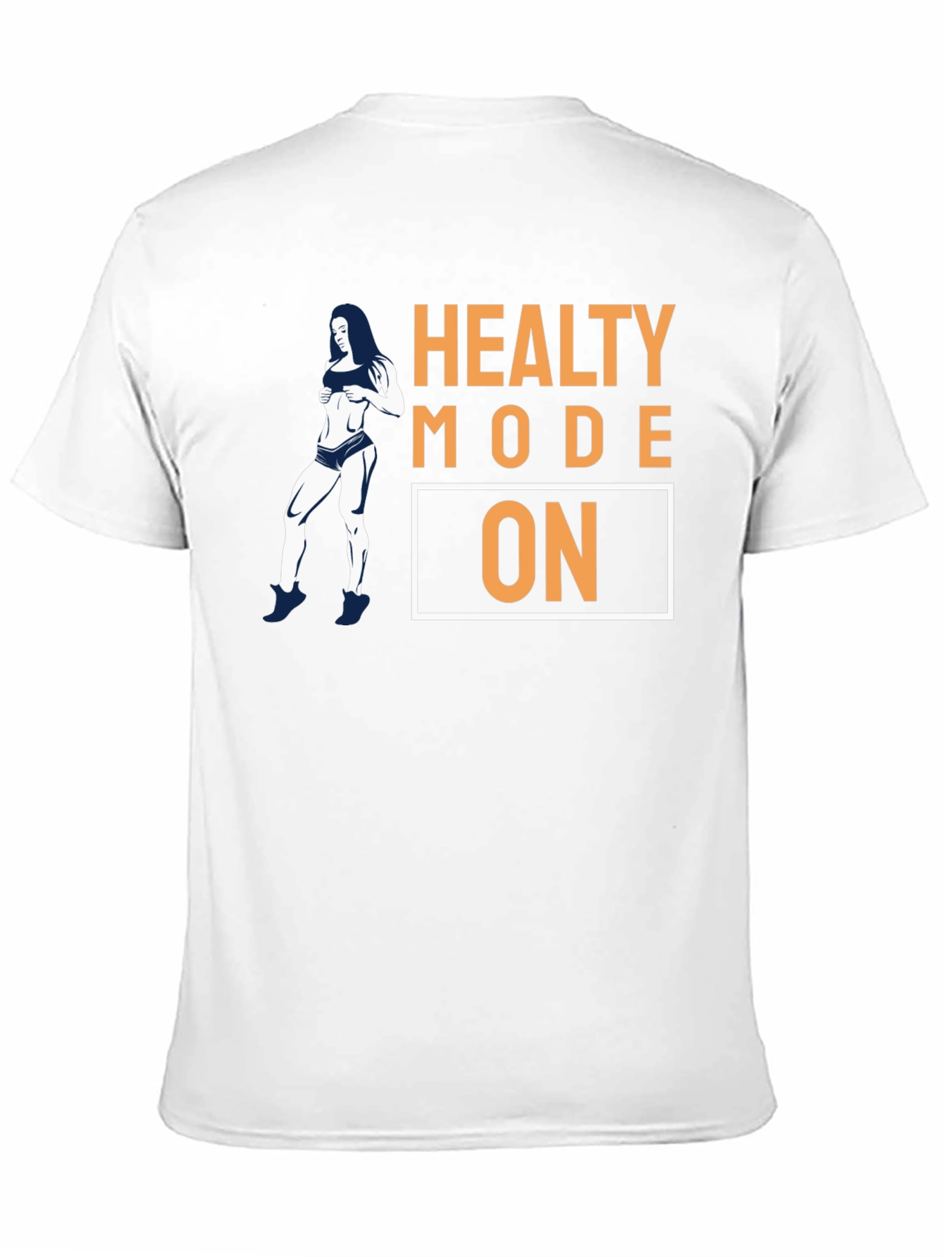Healthy Mode On Black Graphic T-Shirt
