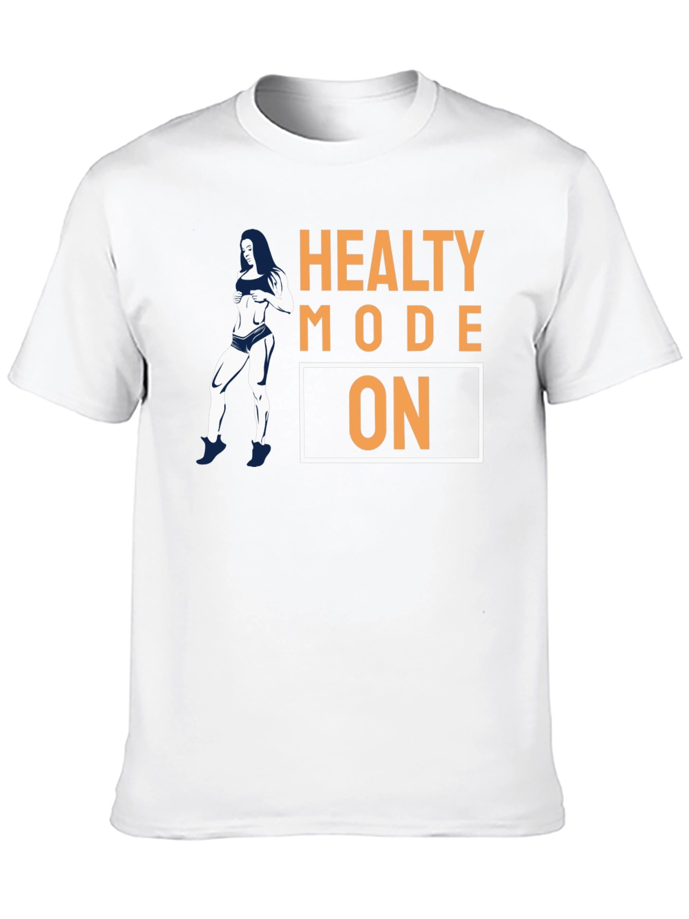 Healthy Mode On Black Graphic T-Shirt