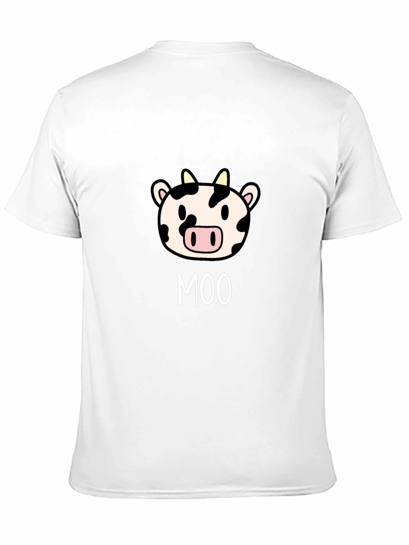 Moo Cow Graphic Tee - Cute Cartoon Animal T-Shirt