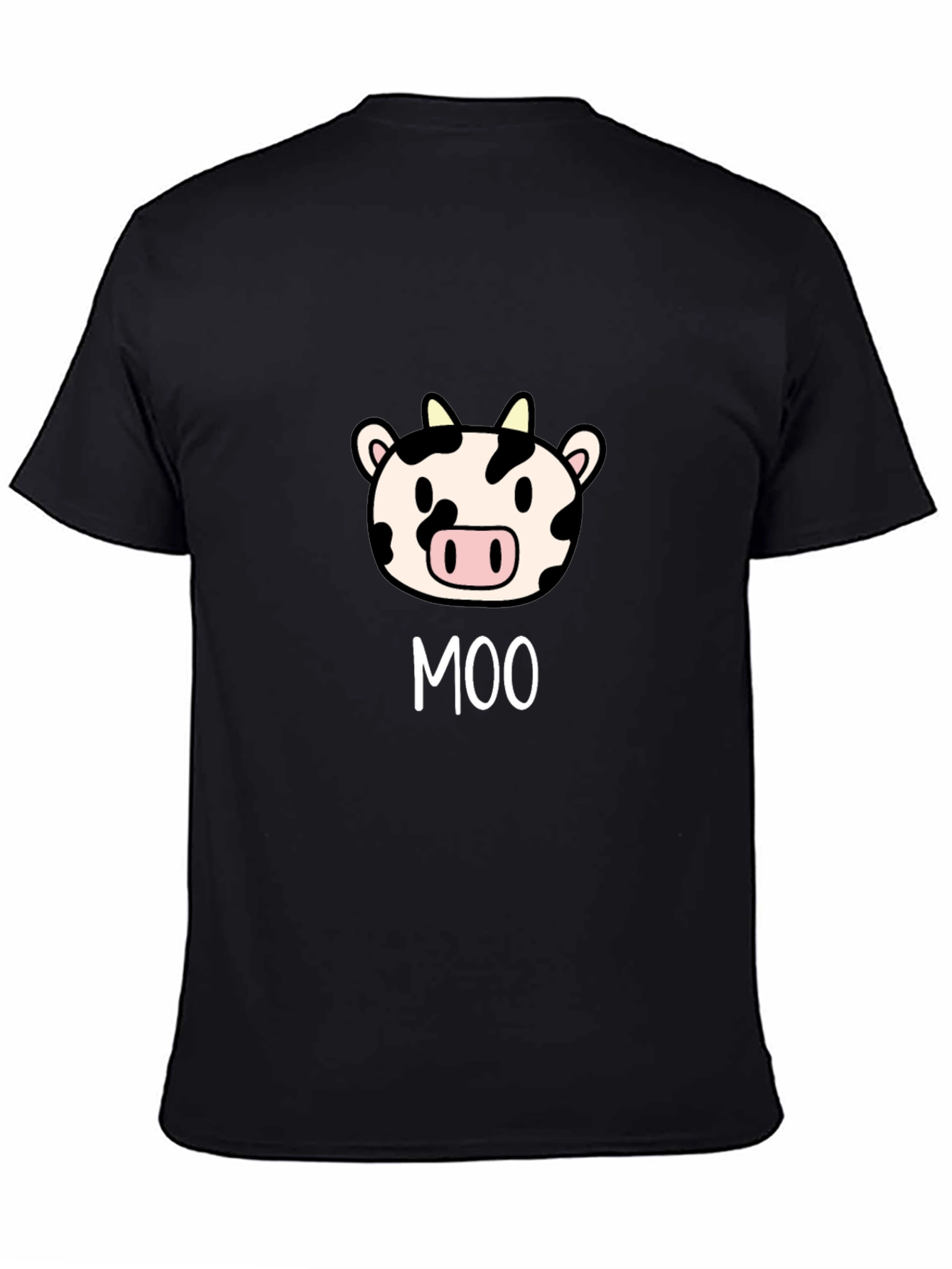 Moo Cow Graphic Tee - Cute Cartoon Animal T-Shirt