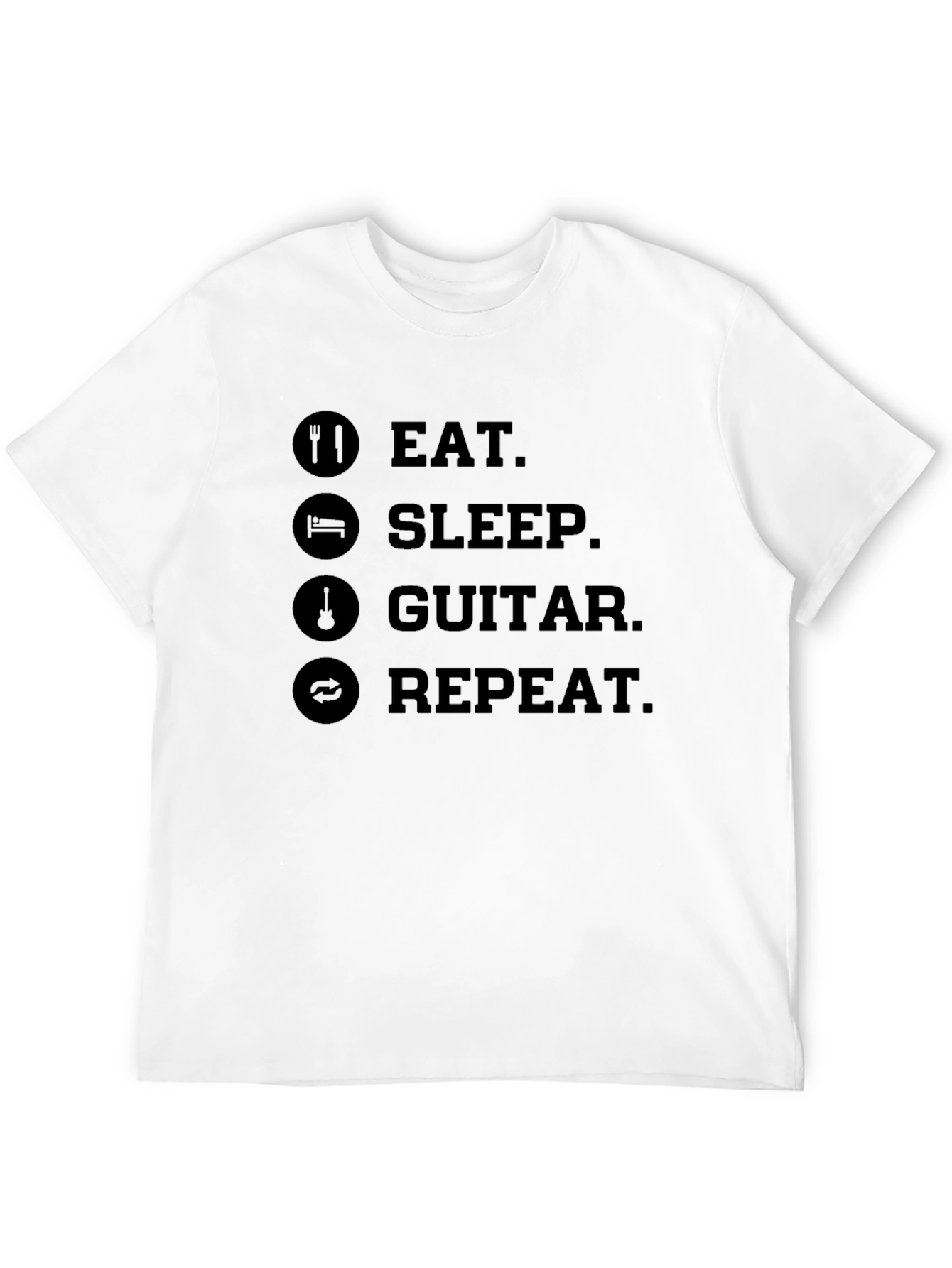 Eat Sleep Guitar Repeat T-Shirt