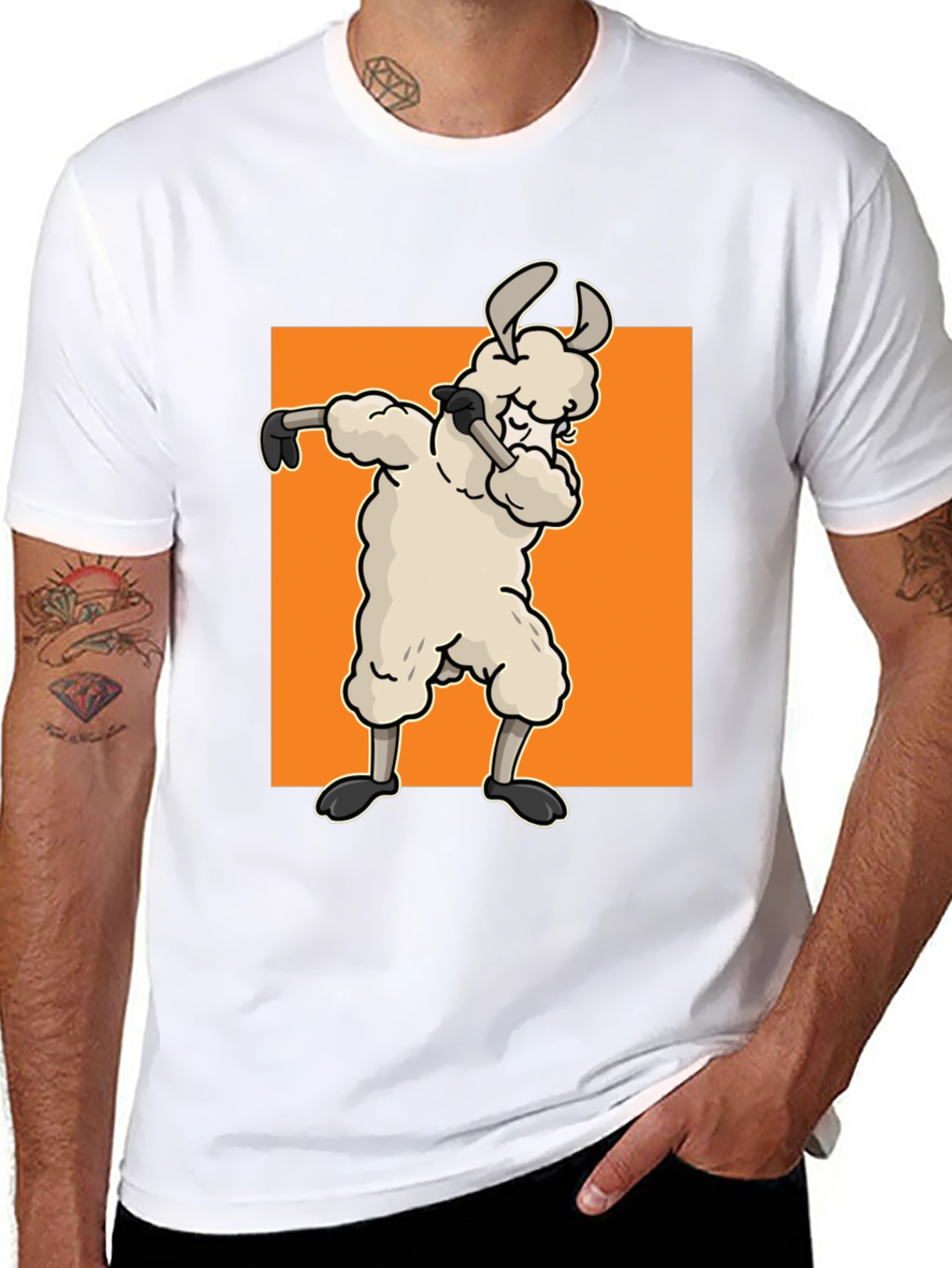 Dabbing Llama Graphic Tee - Cool & Fun Design