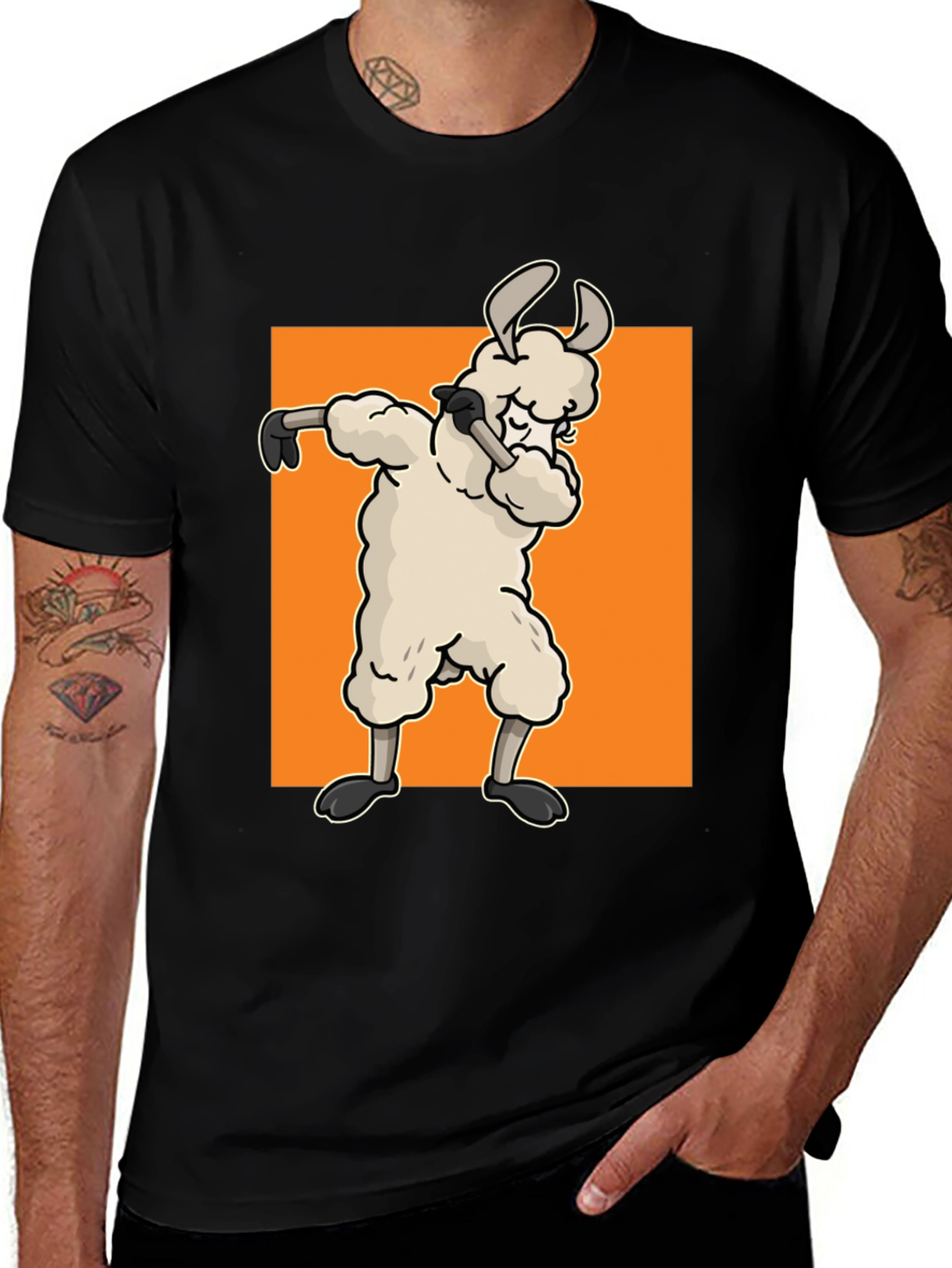 Dabbing Llama Graphic Tee - Cool & Fun Design