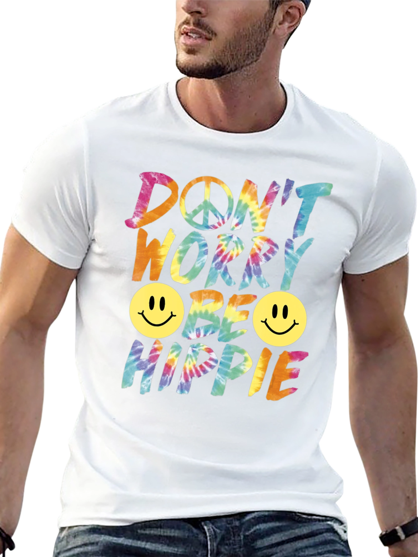 Dont Worry Be Hippie Graphic Tee