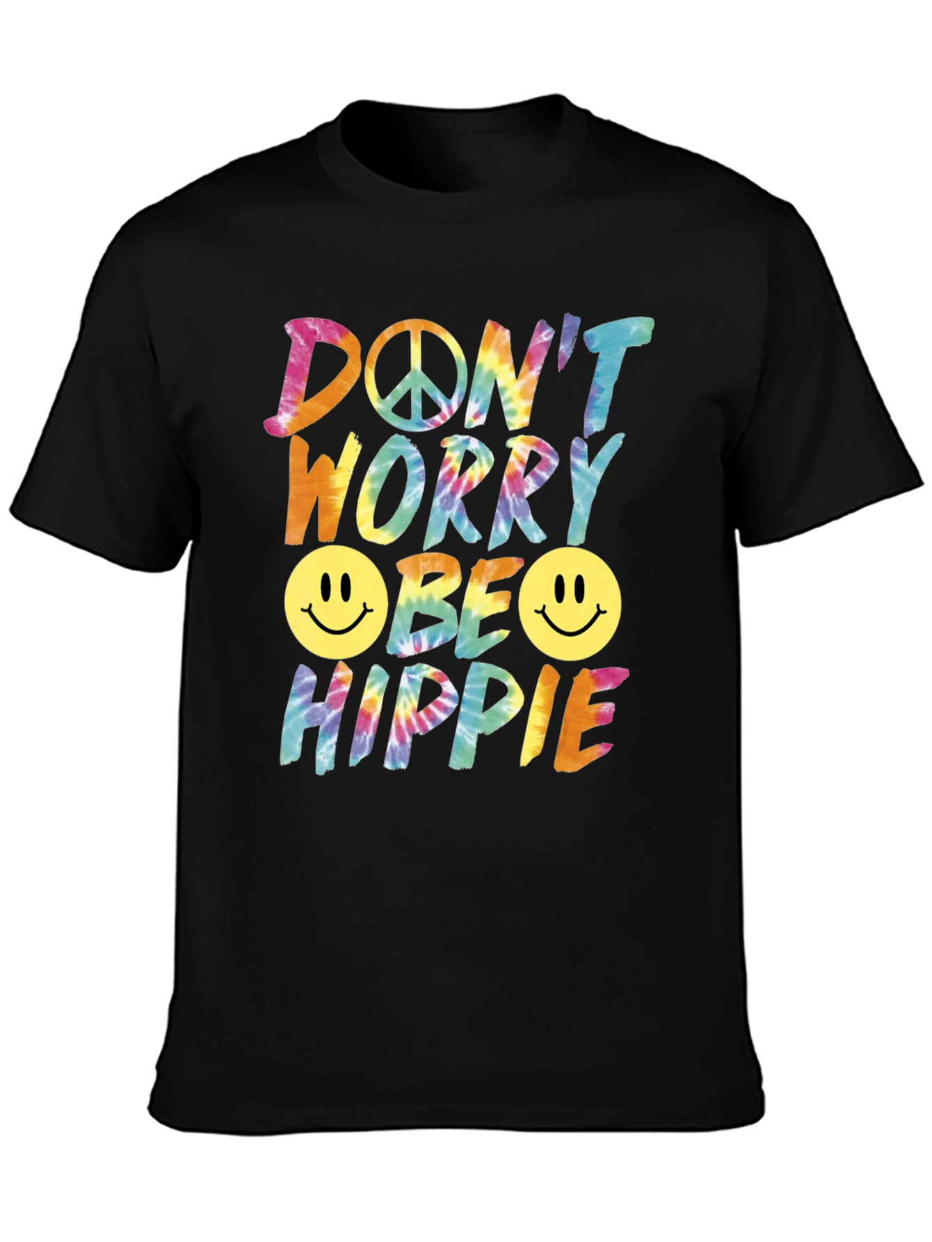 Dont Worry Be Hippie Graphic Tee