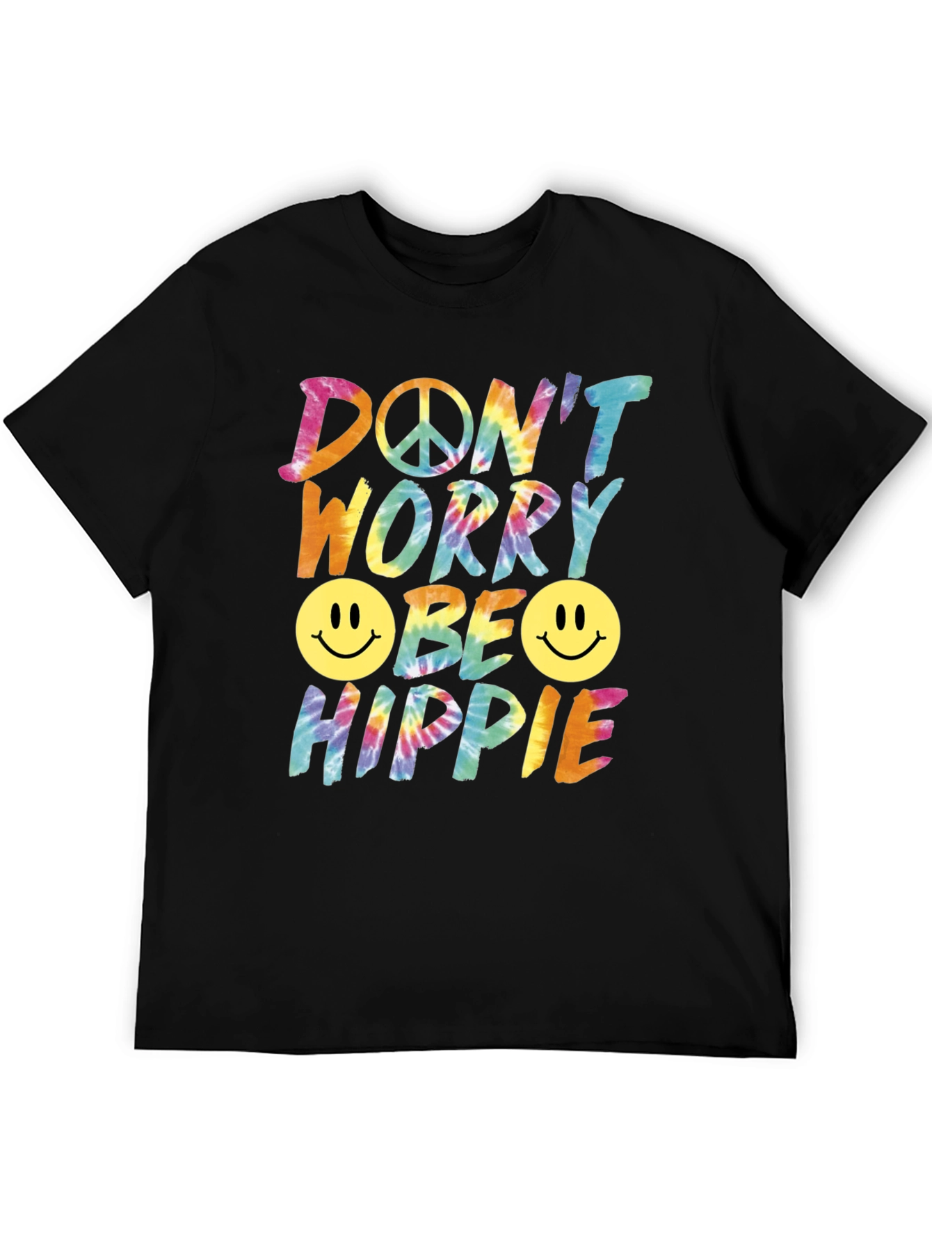Dont Worry Be Hippie Graphic Tee