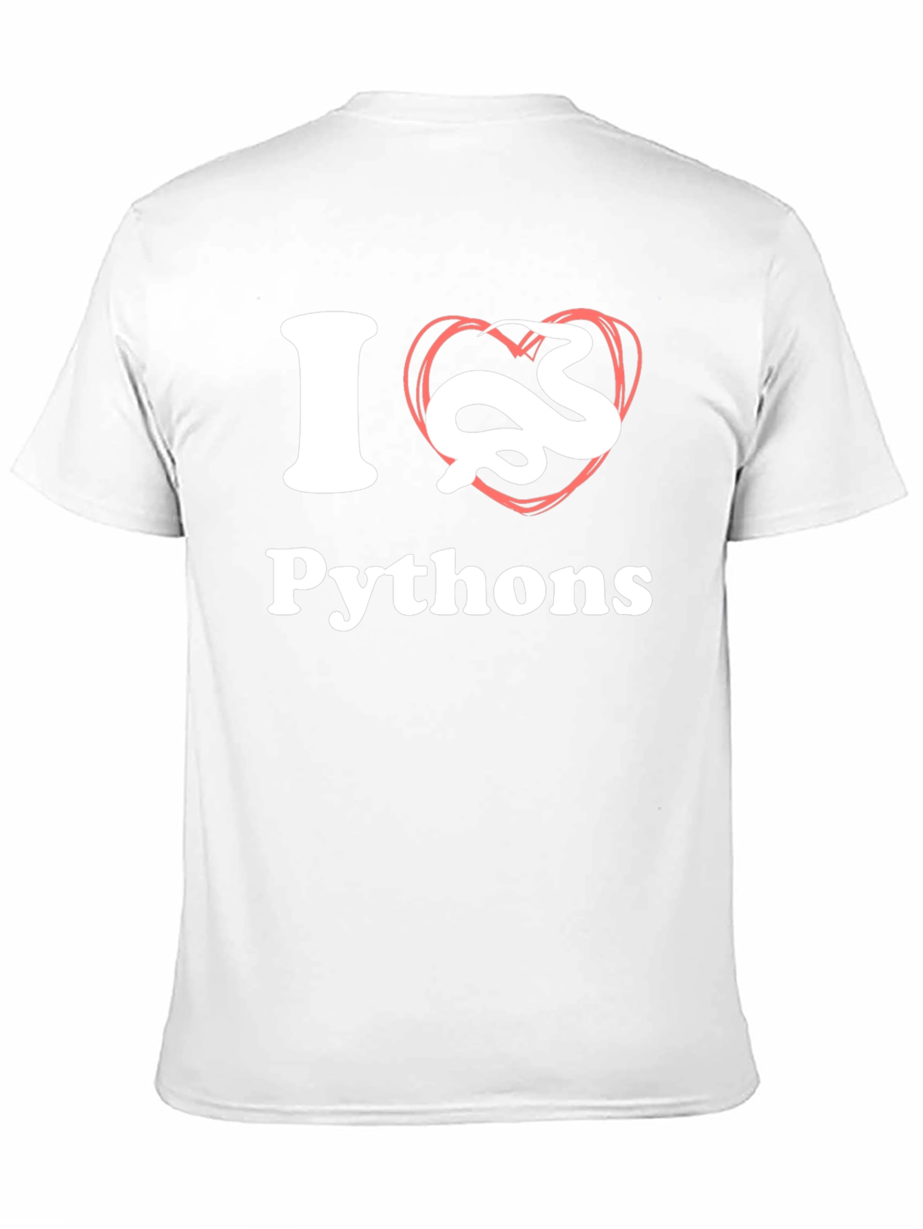 I Heart Pythons Black T-Shirt