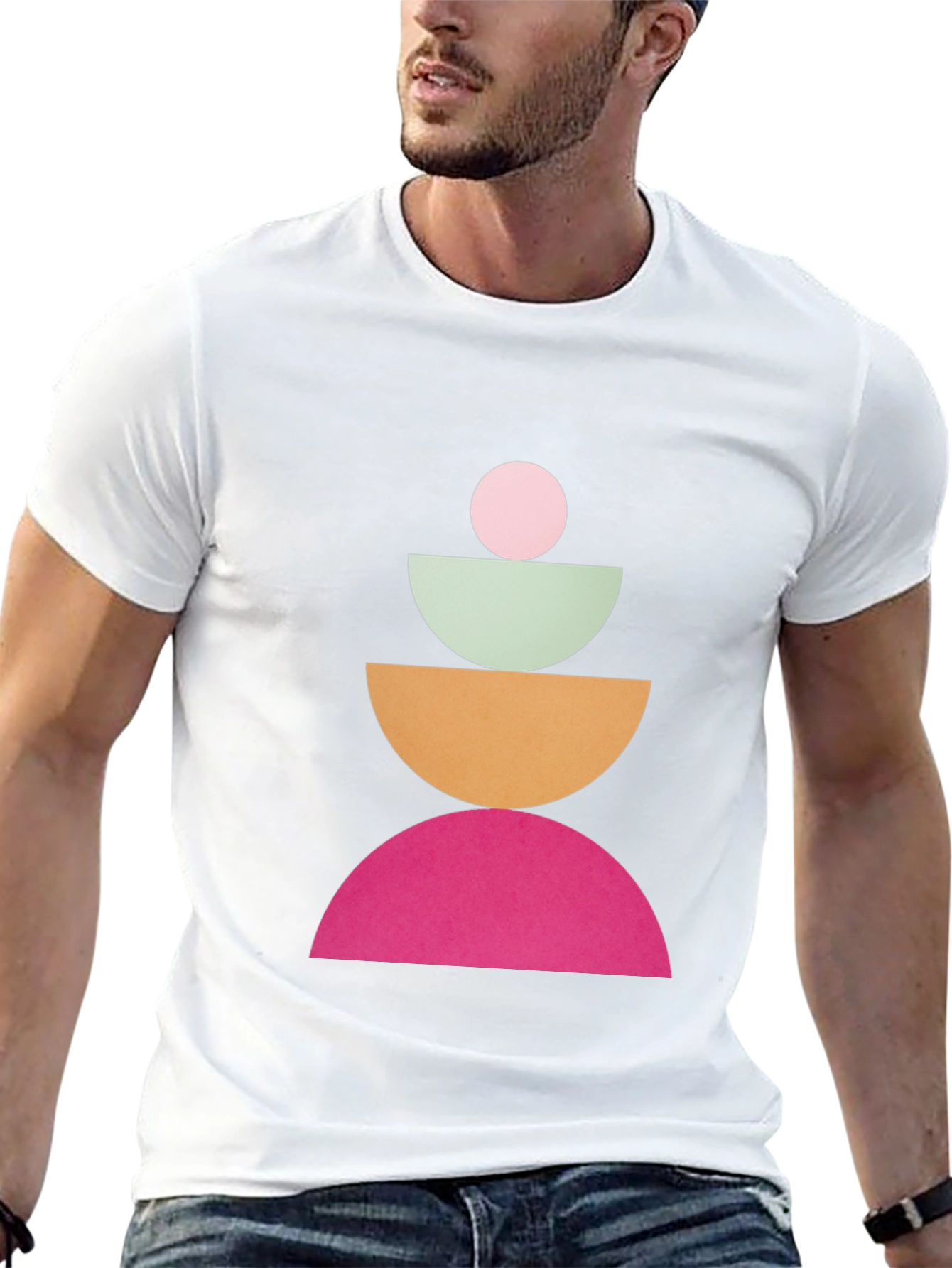 Geometric Totem Black T-Shirt
